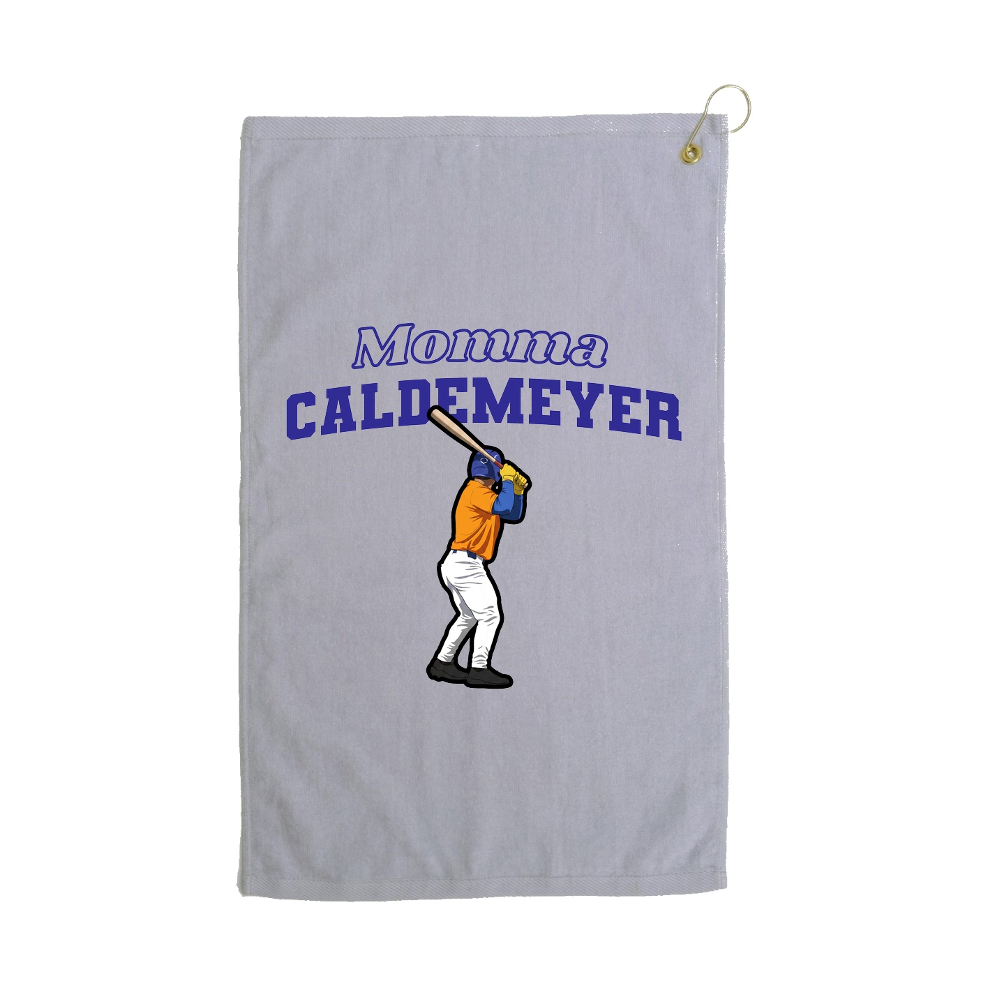 Golf Towel — Mothers Day Block in Grey