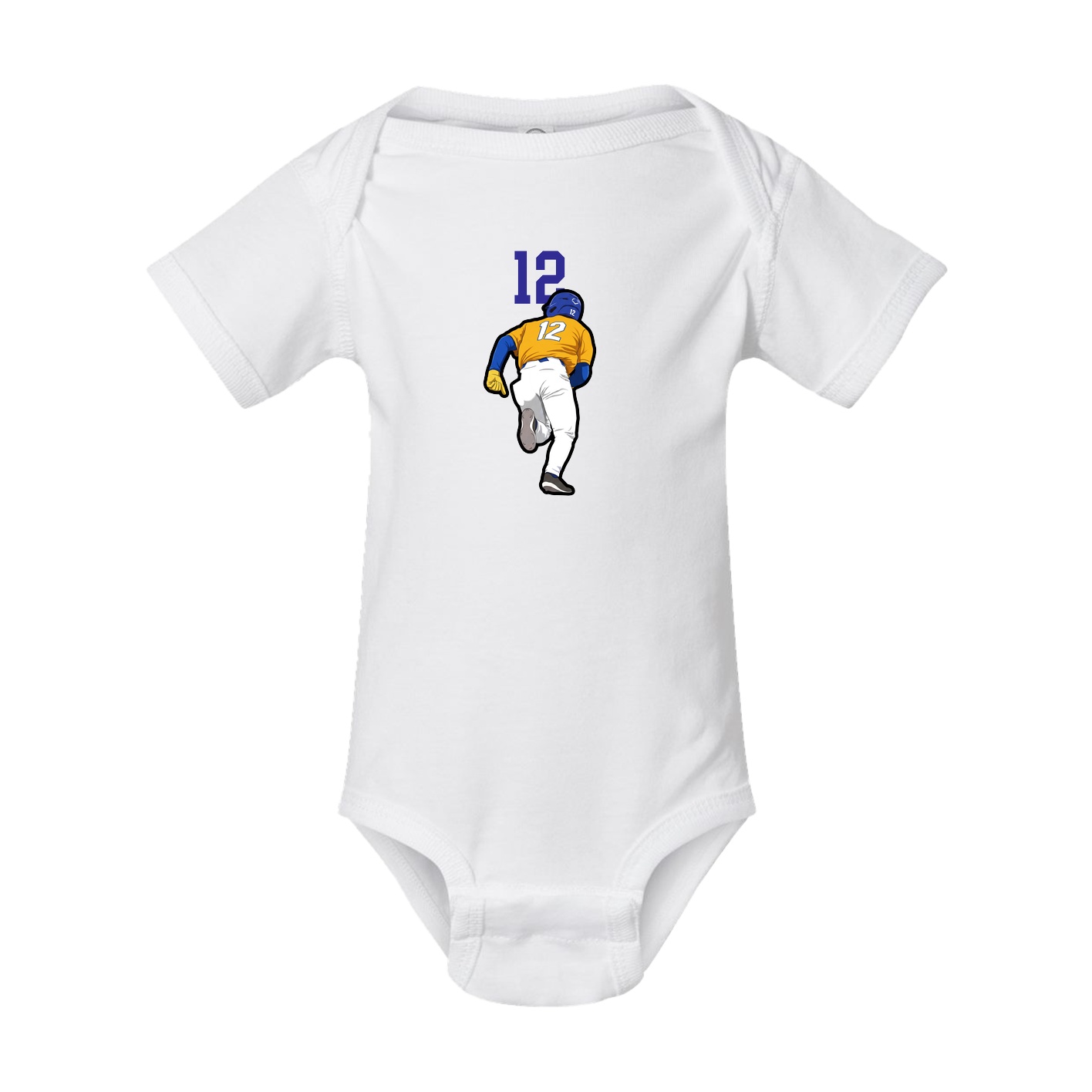 Baby Onesie — Number Top in White