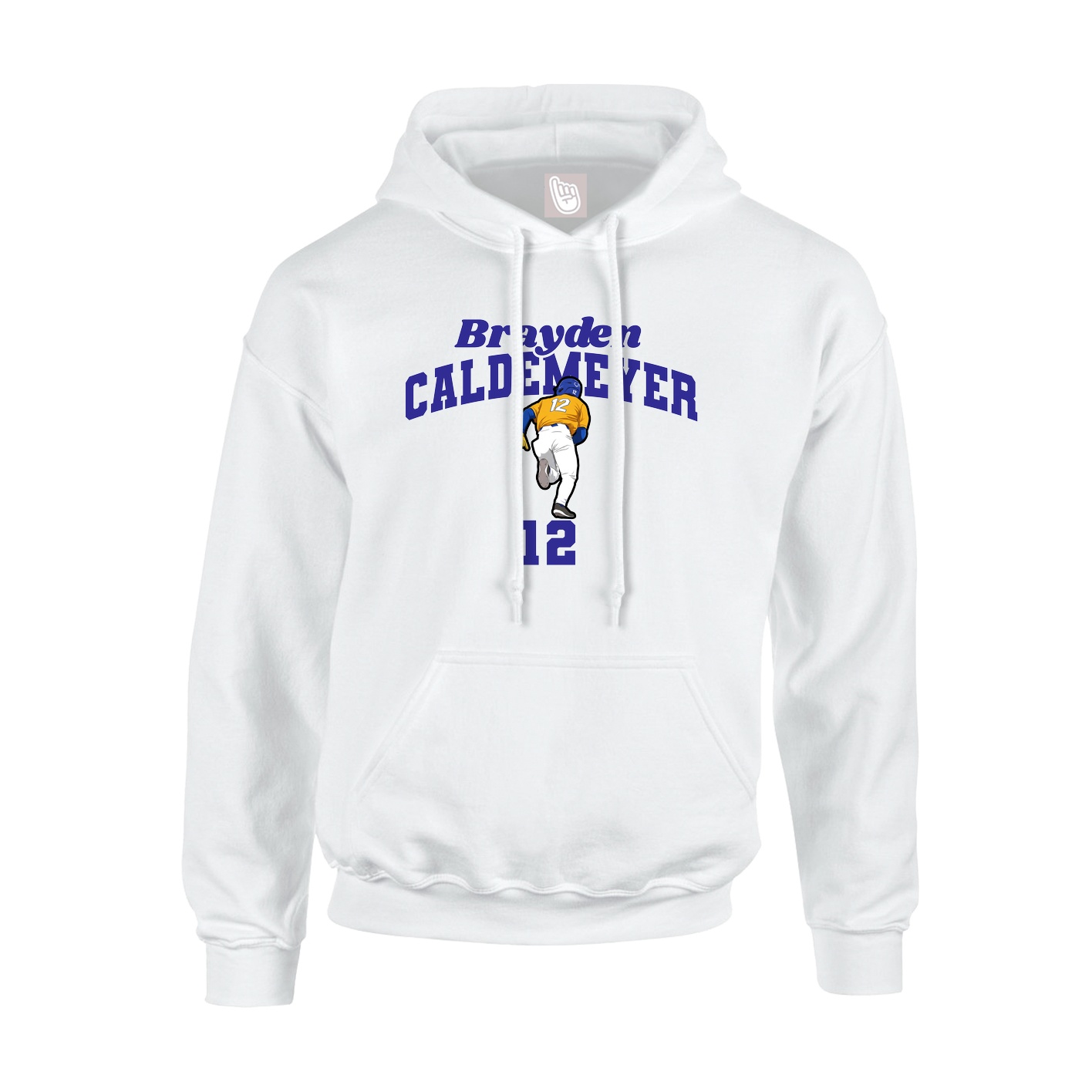 Hoodie — Signature Arch in White