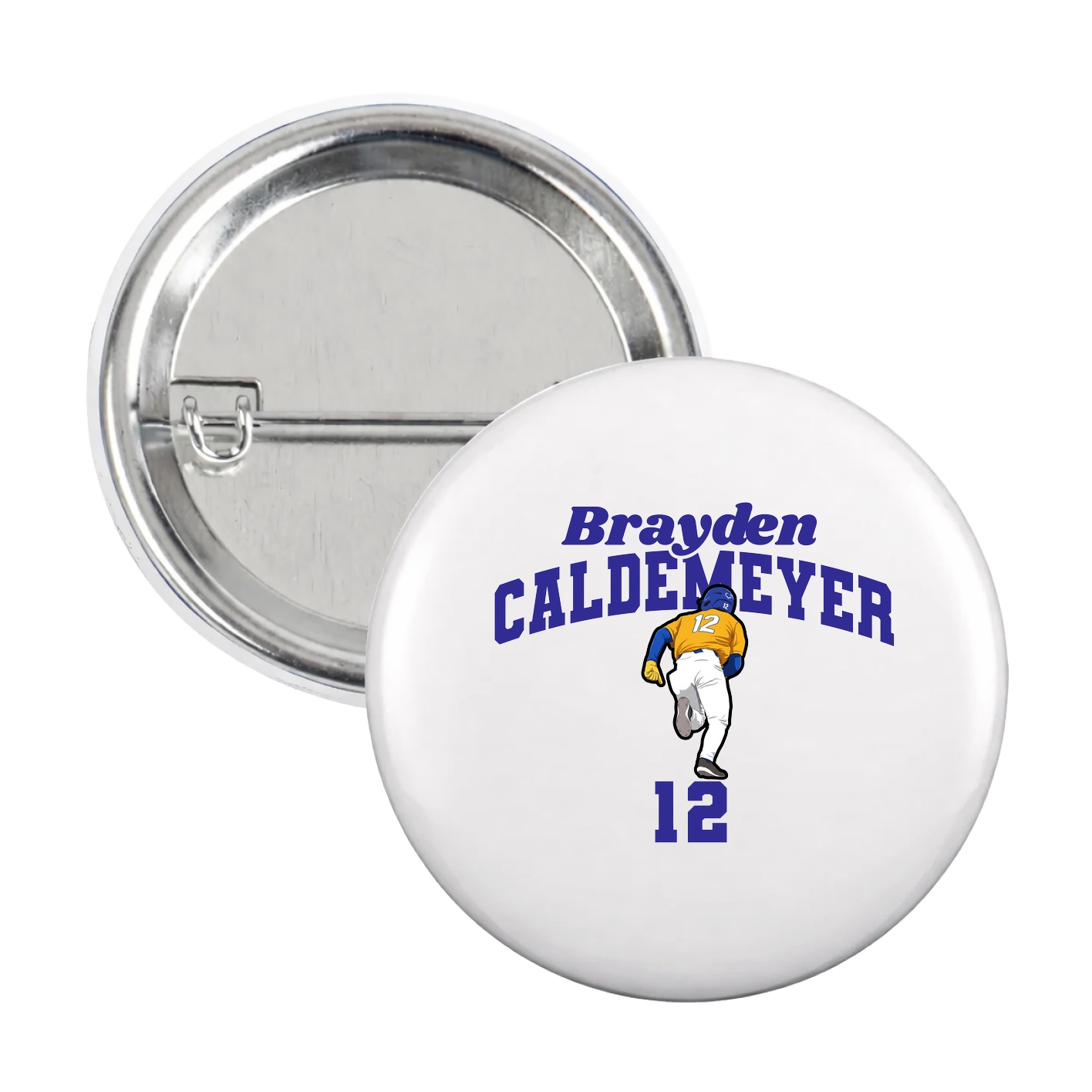 Game Day Button — Signature Arch in White