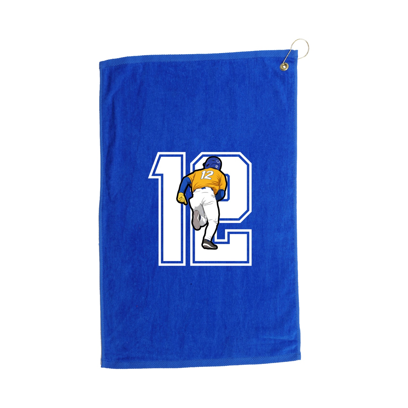 Golf Towel — Number in Royal