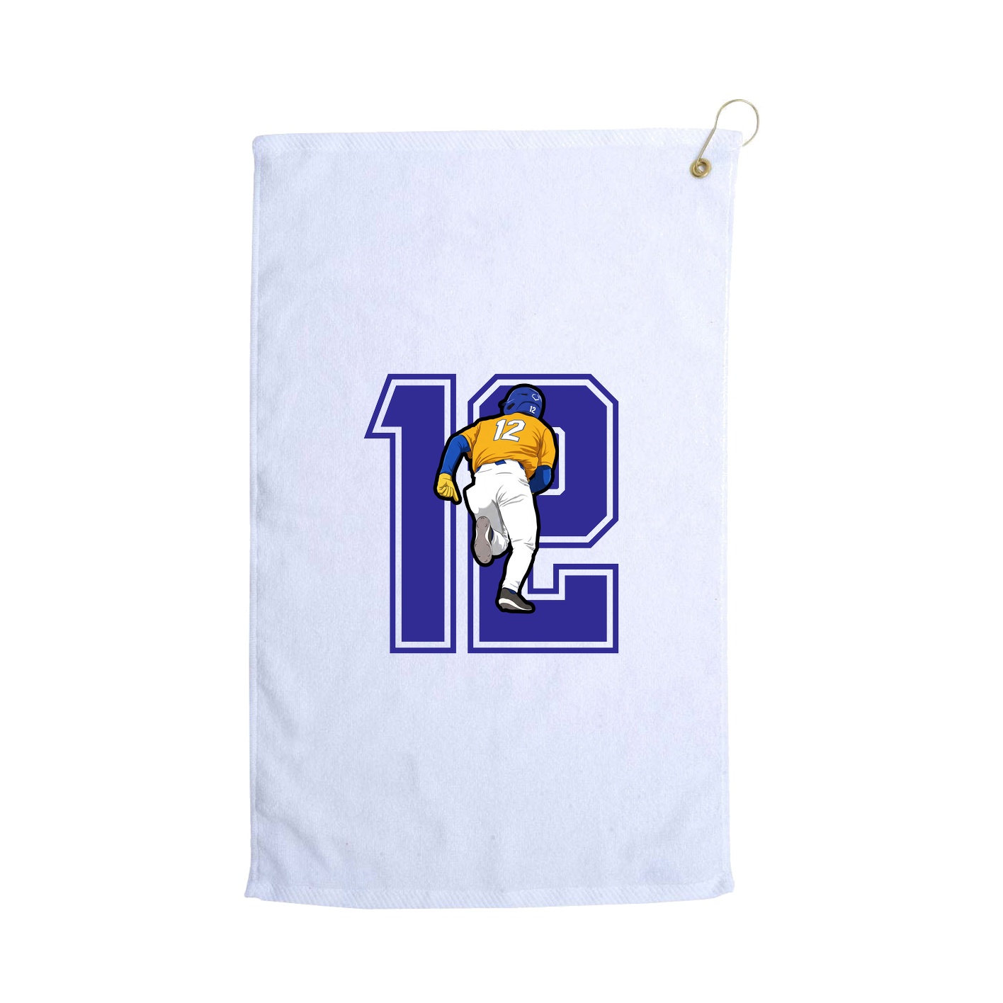 Golf Towel — Number in White