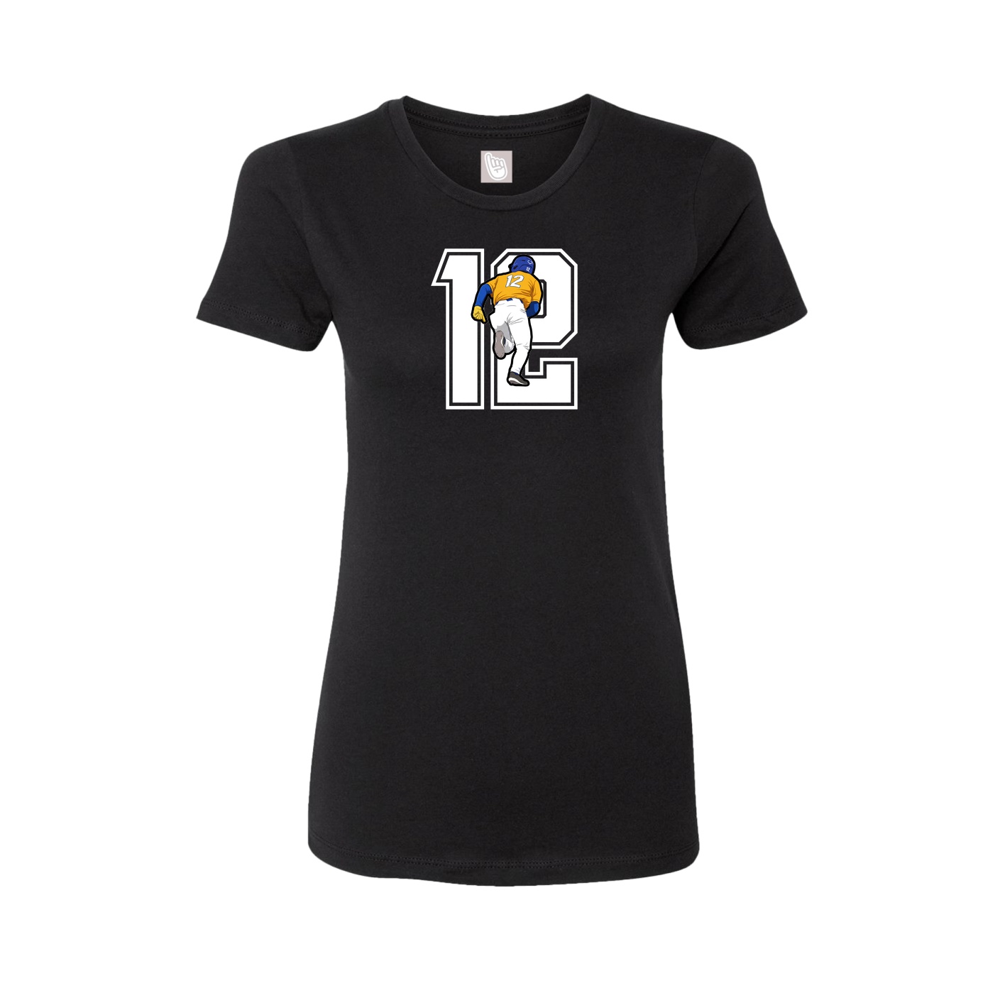 Womens Tee — Number in Black