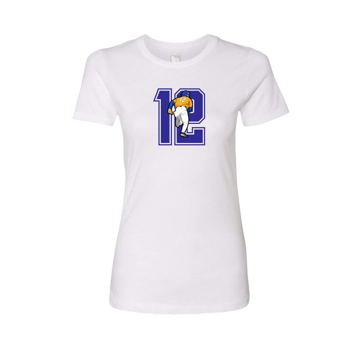 Womens Tee — Number in White