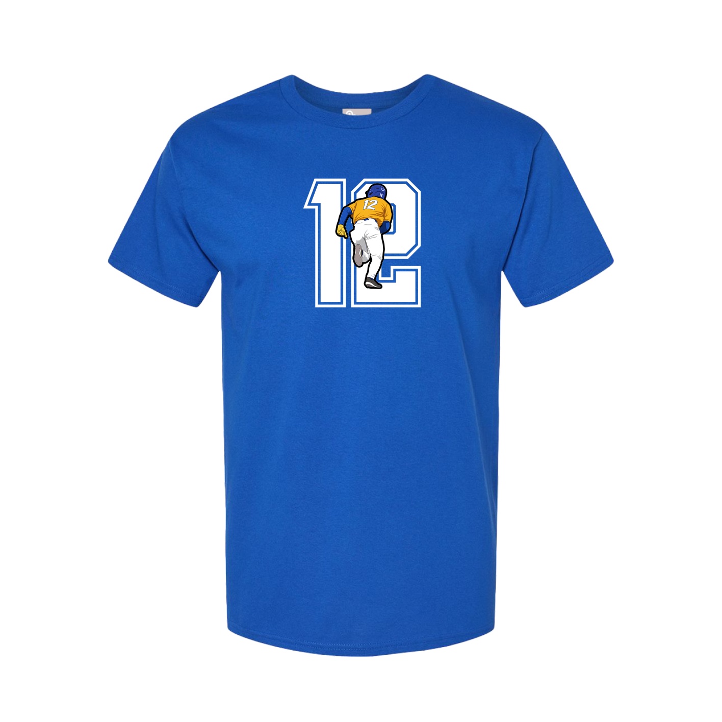 Youth Tee — Number in Royal