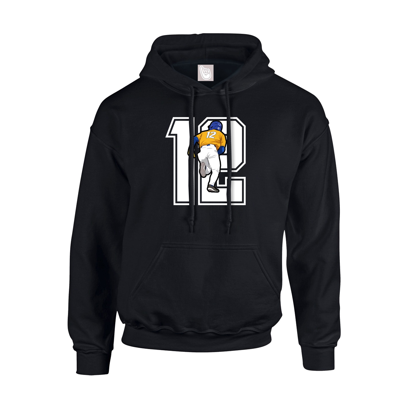 Hoodie — Number in Black