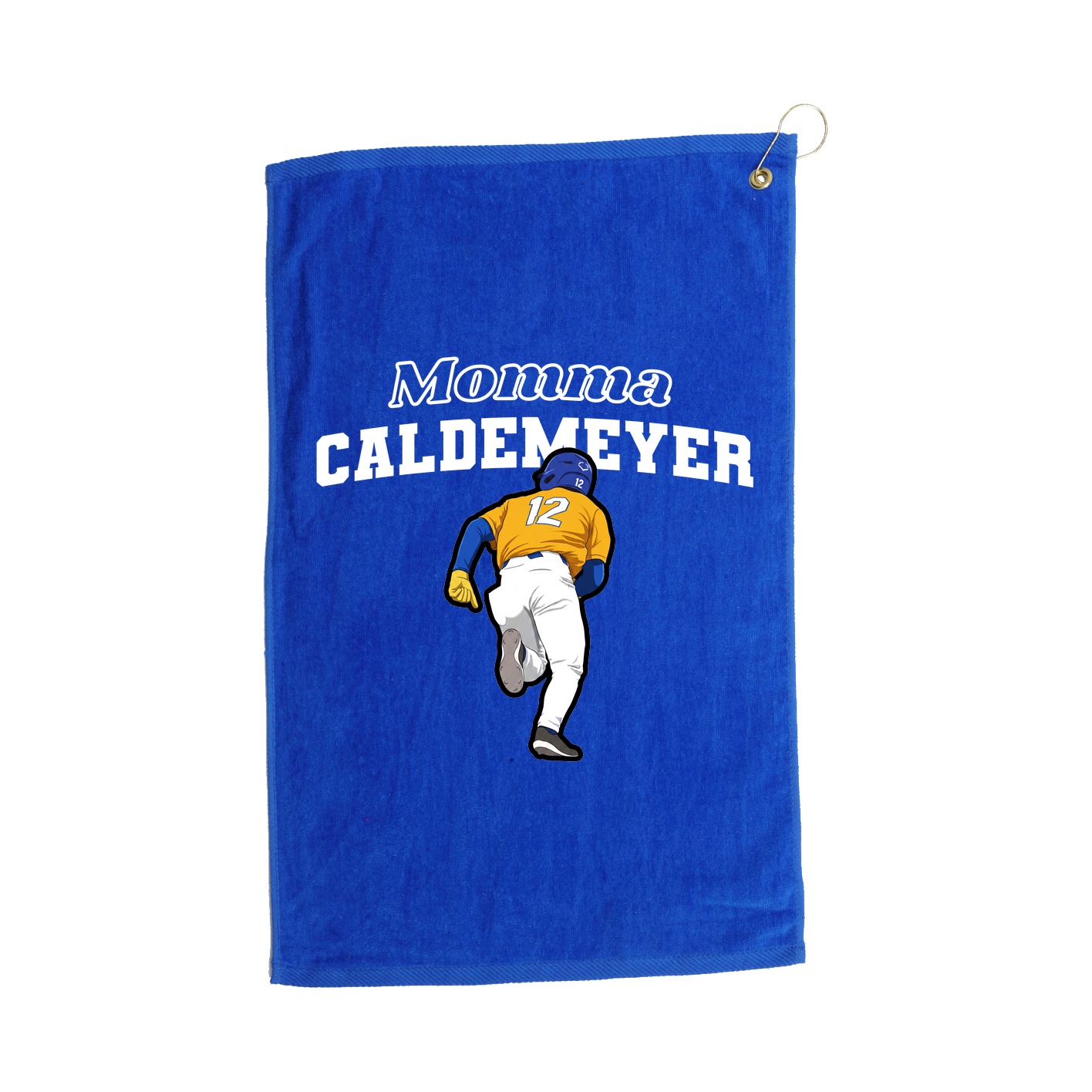 Golf Towel — Mothers Day Block in Royal