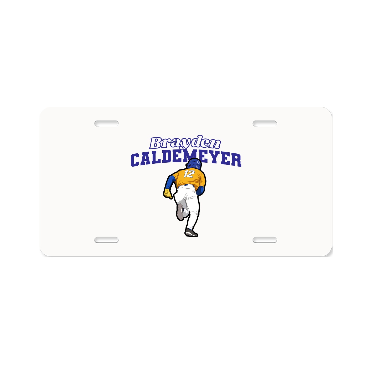 License Plate — Name Arch in Classic