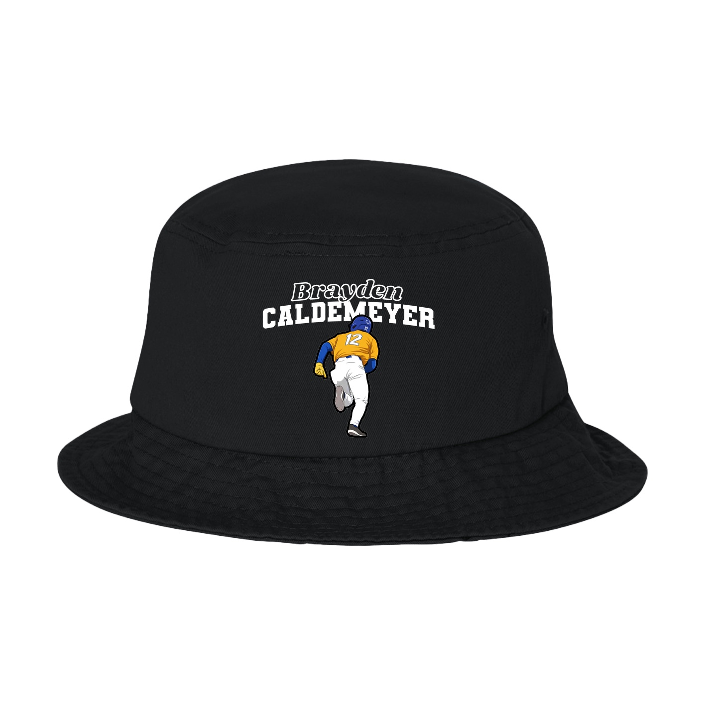 Bucket Cap — Name Arch in Black