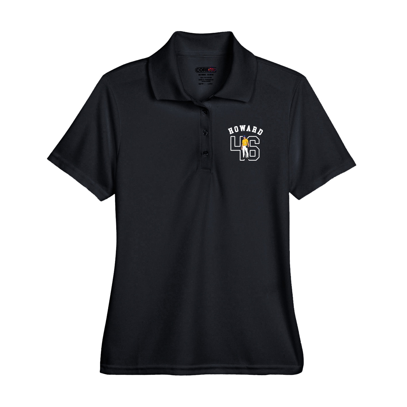 Performance Polo — Shirsey Arch in Black
