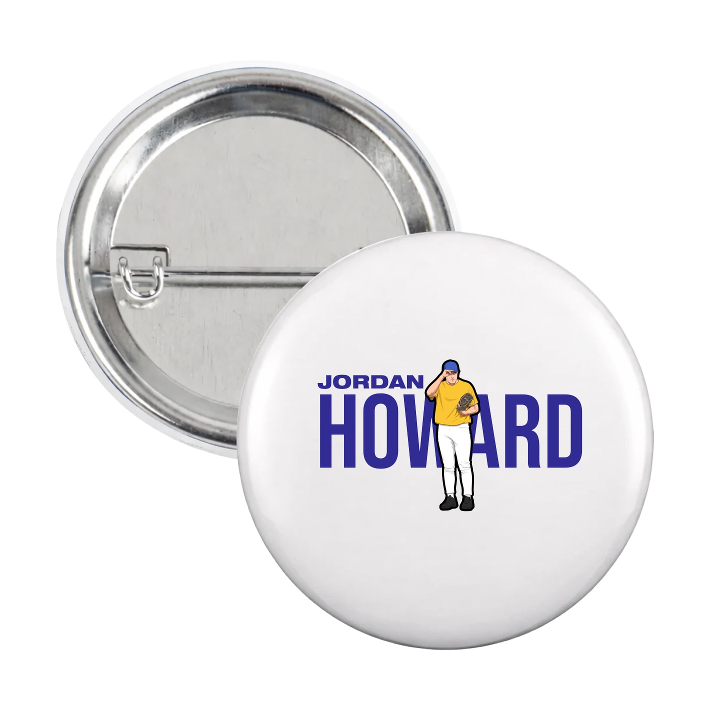 Game Day Button — Player Name in White