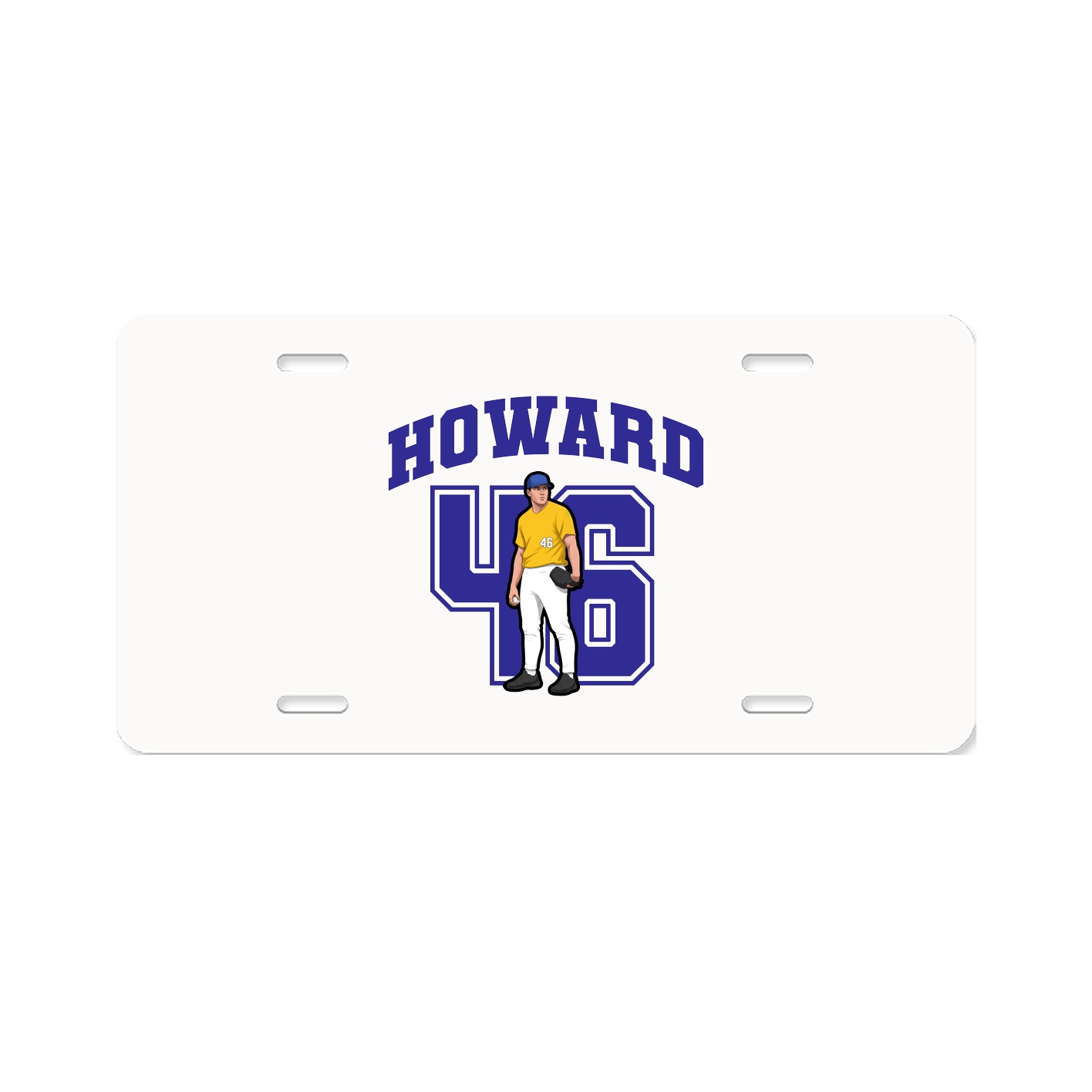 License Plate — Number in Classic