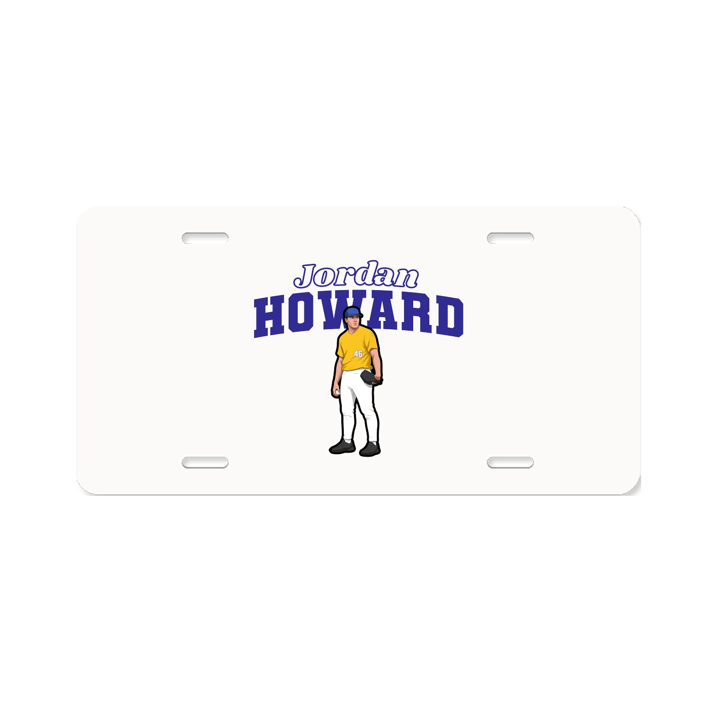 License Plate — Name Arch in Classic
