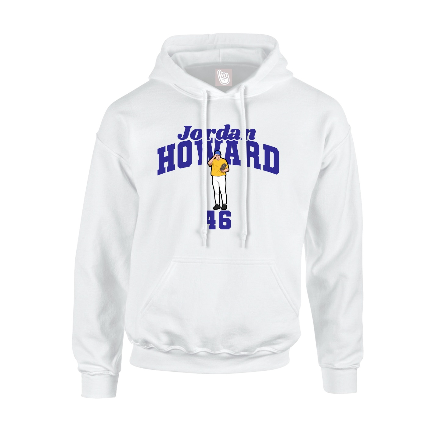 Youth Hoodie — Signature Arch in White