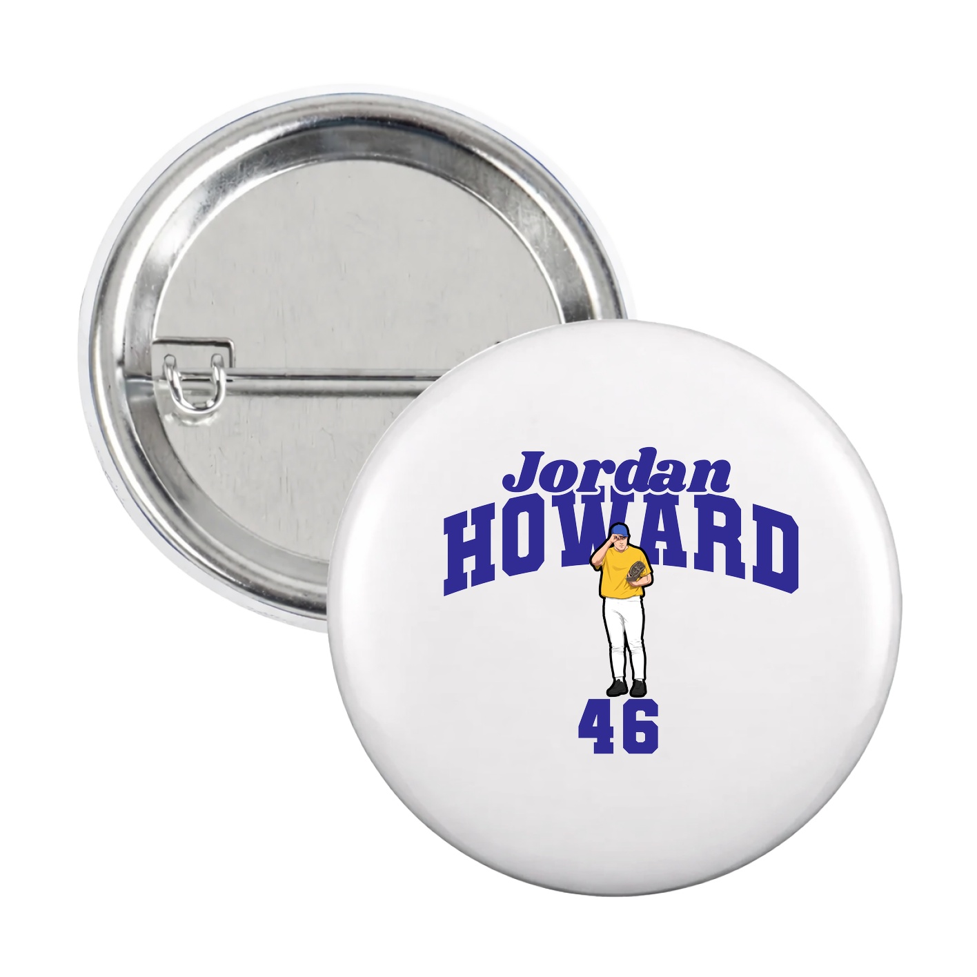 Game Day Button — Signature Arch in White
