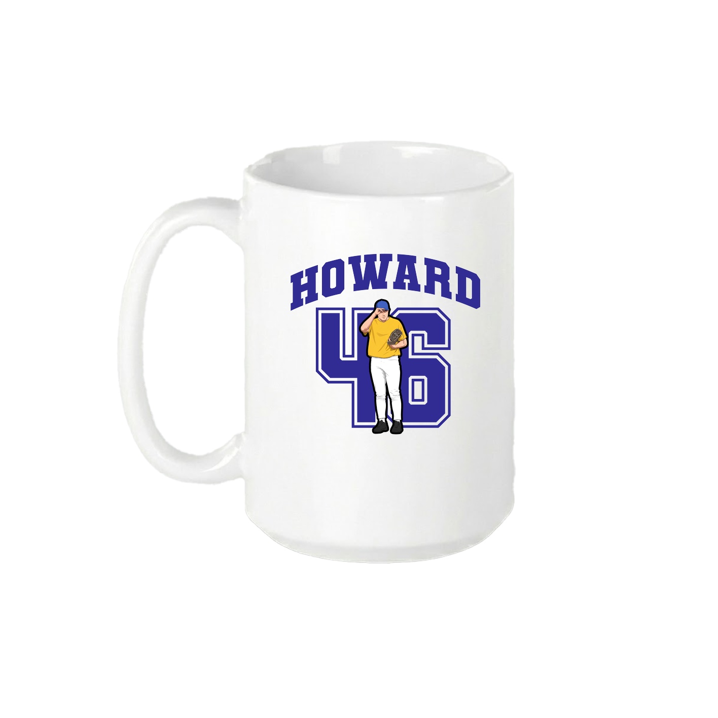 15oz Coffee Mug — Number in White