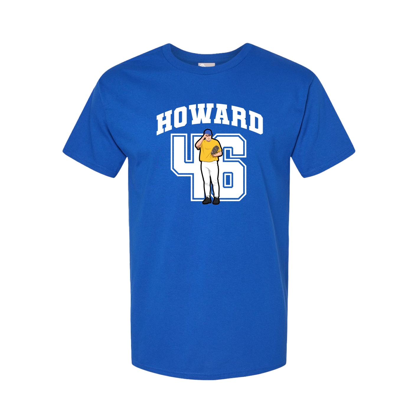 Youth Tee — Number in Royal