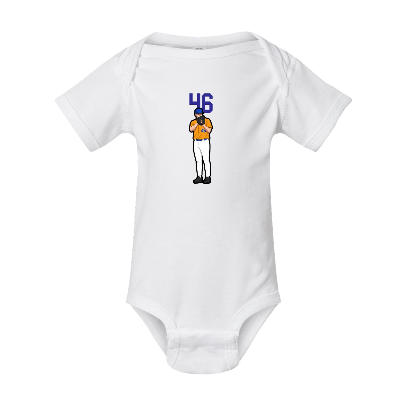 Baby Onesie — Number Top in White