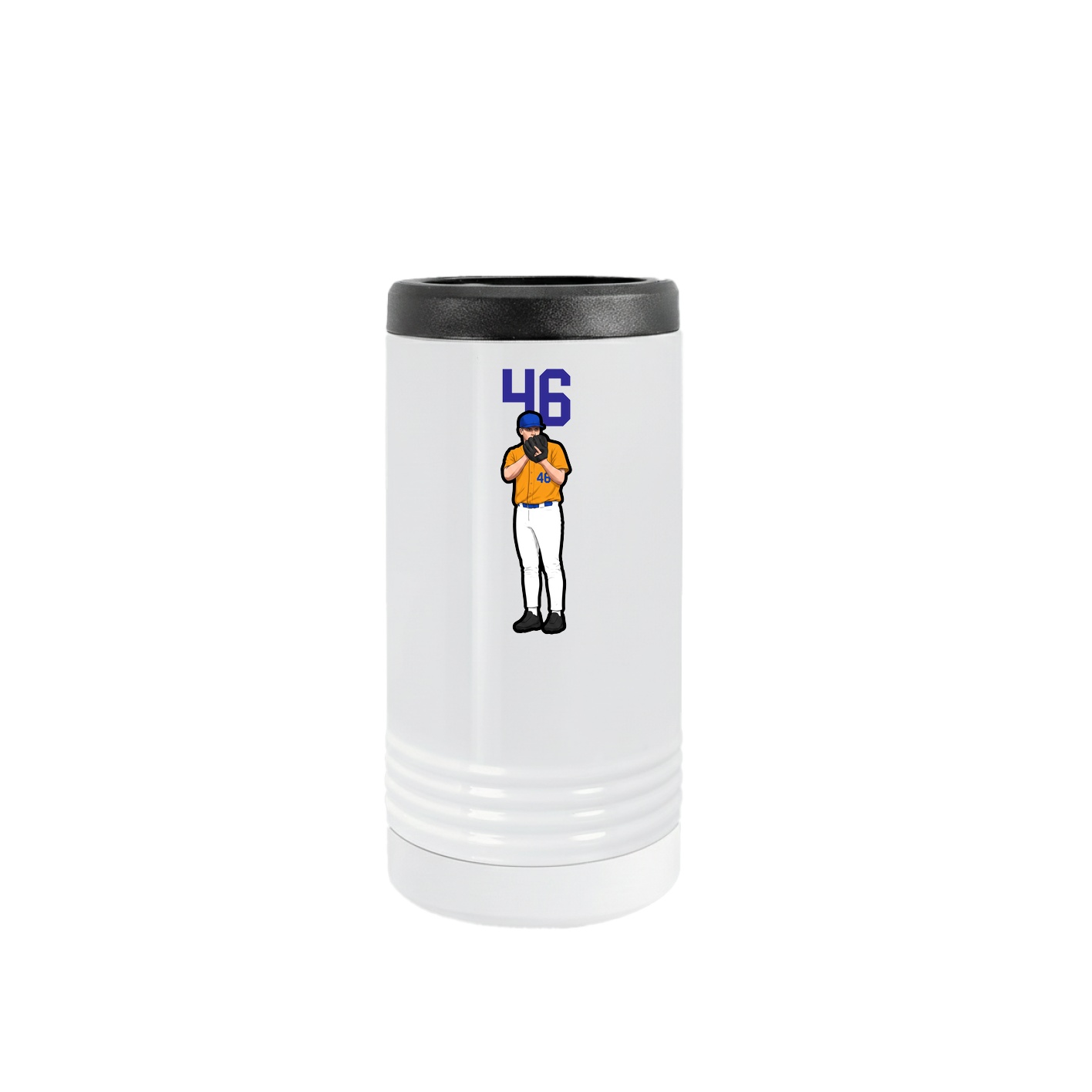 Slim Beverage Holder — Number Top in White