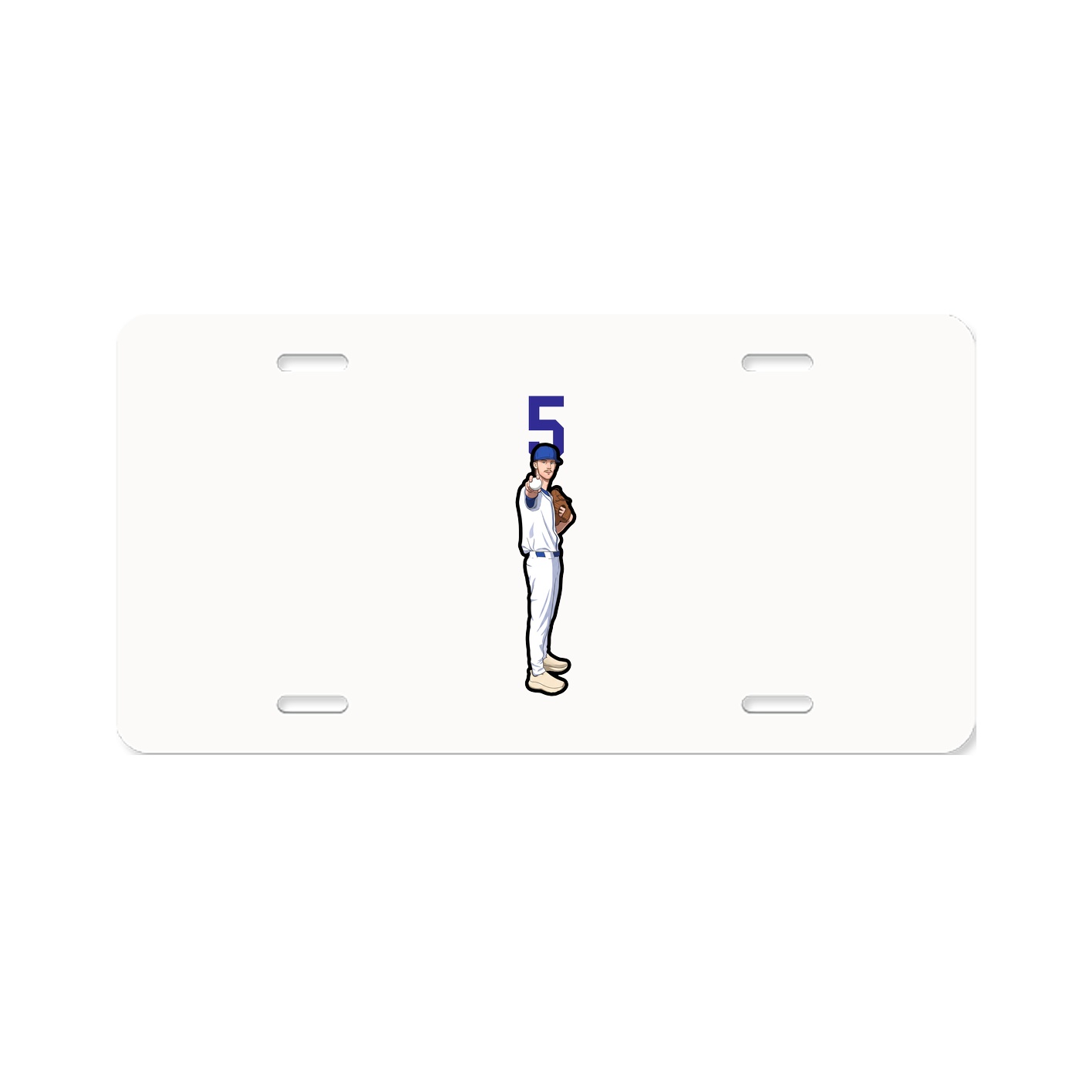 License Plate — Number Top in Classic