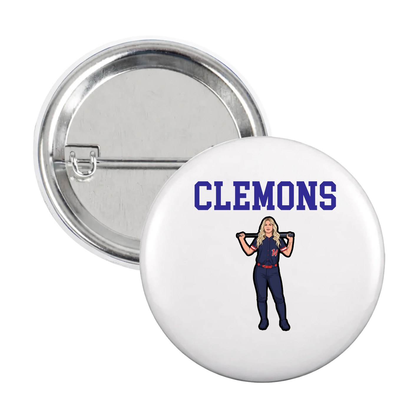 Game Day Button — Shirsey in White