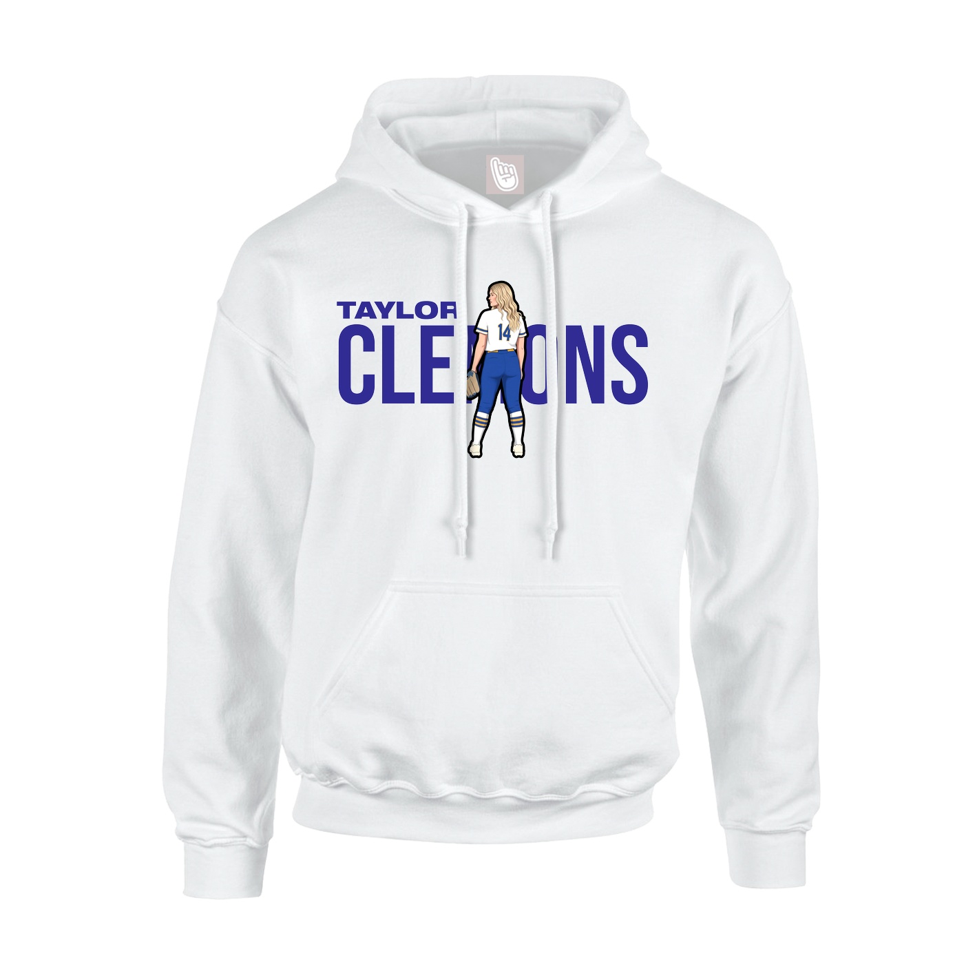 Hoodie — Player Name in White