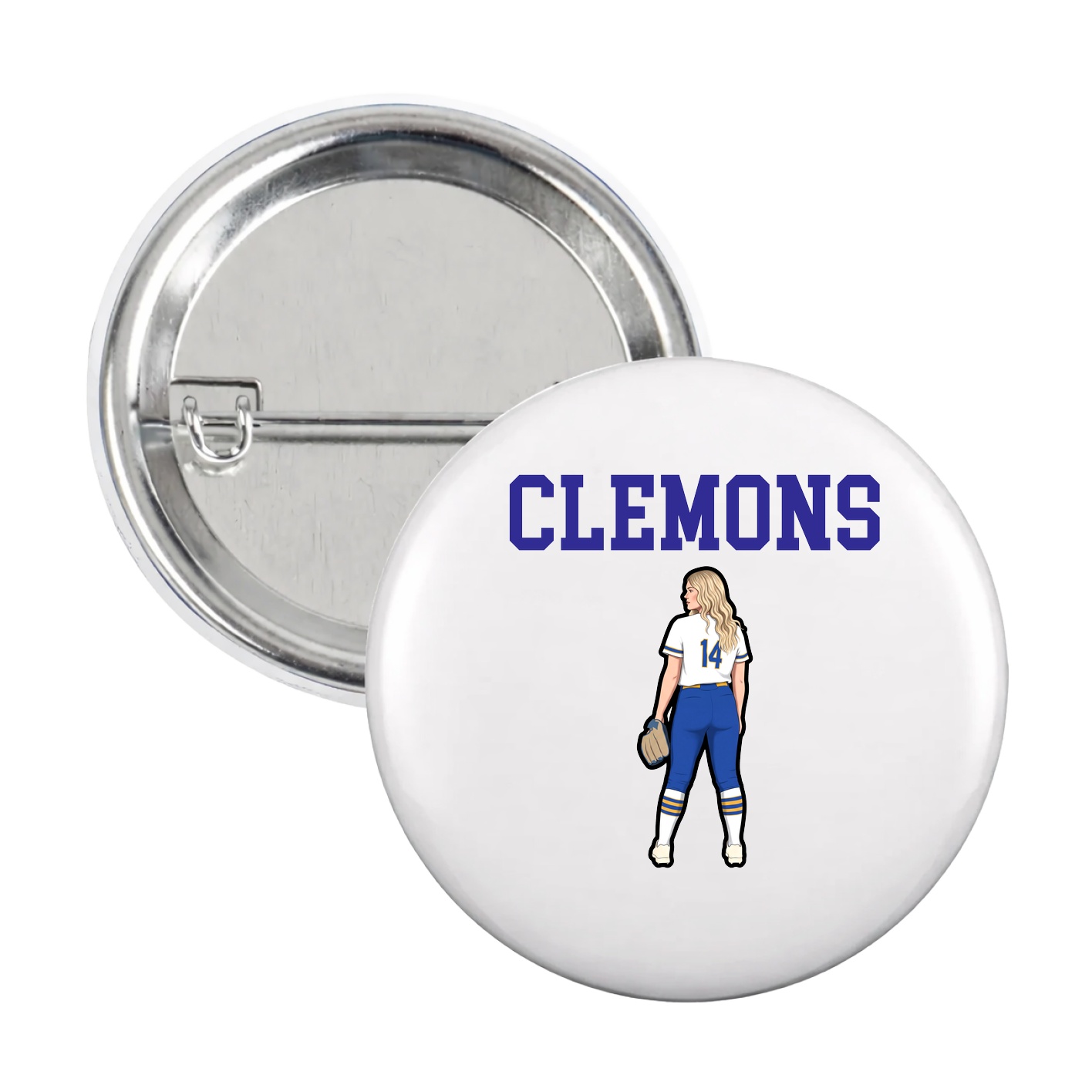 Game Day Button — Shirsey in White