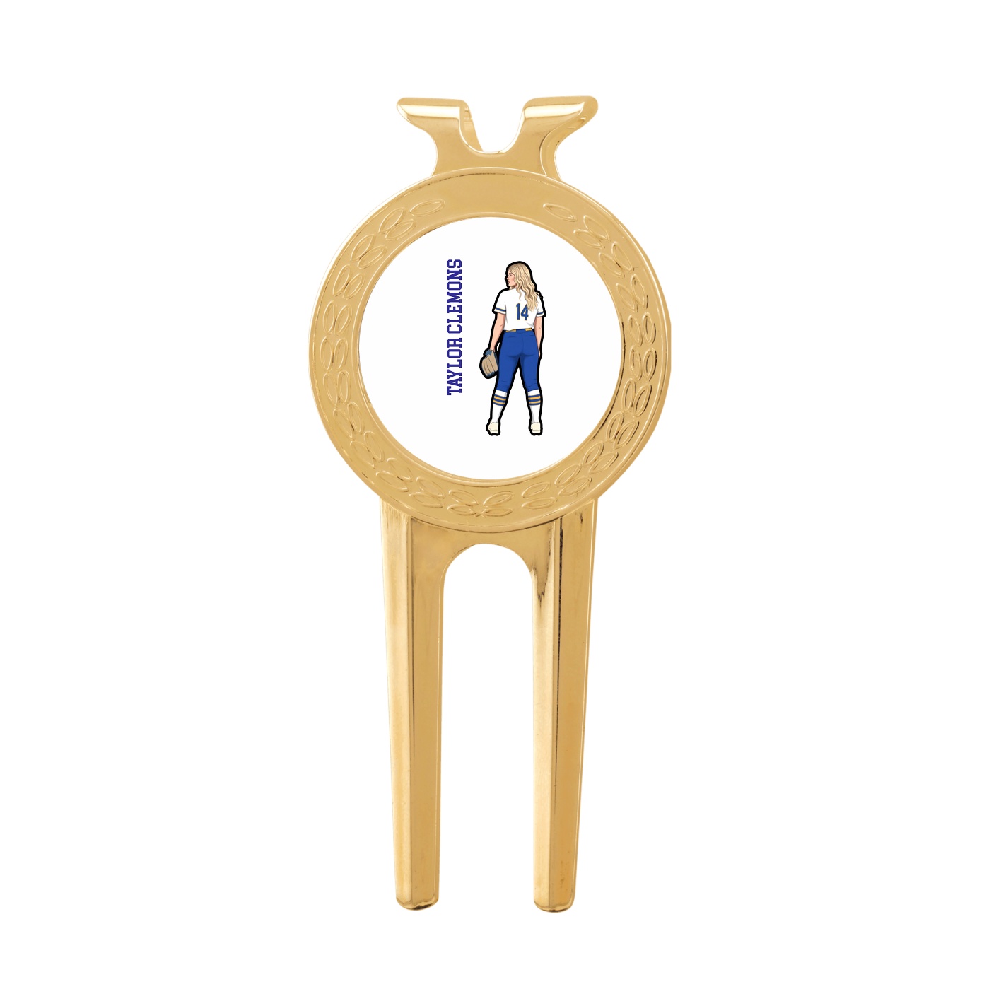 Divot Tool with Ball Marker — Name Vertical in Classic