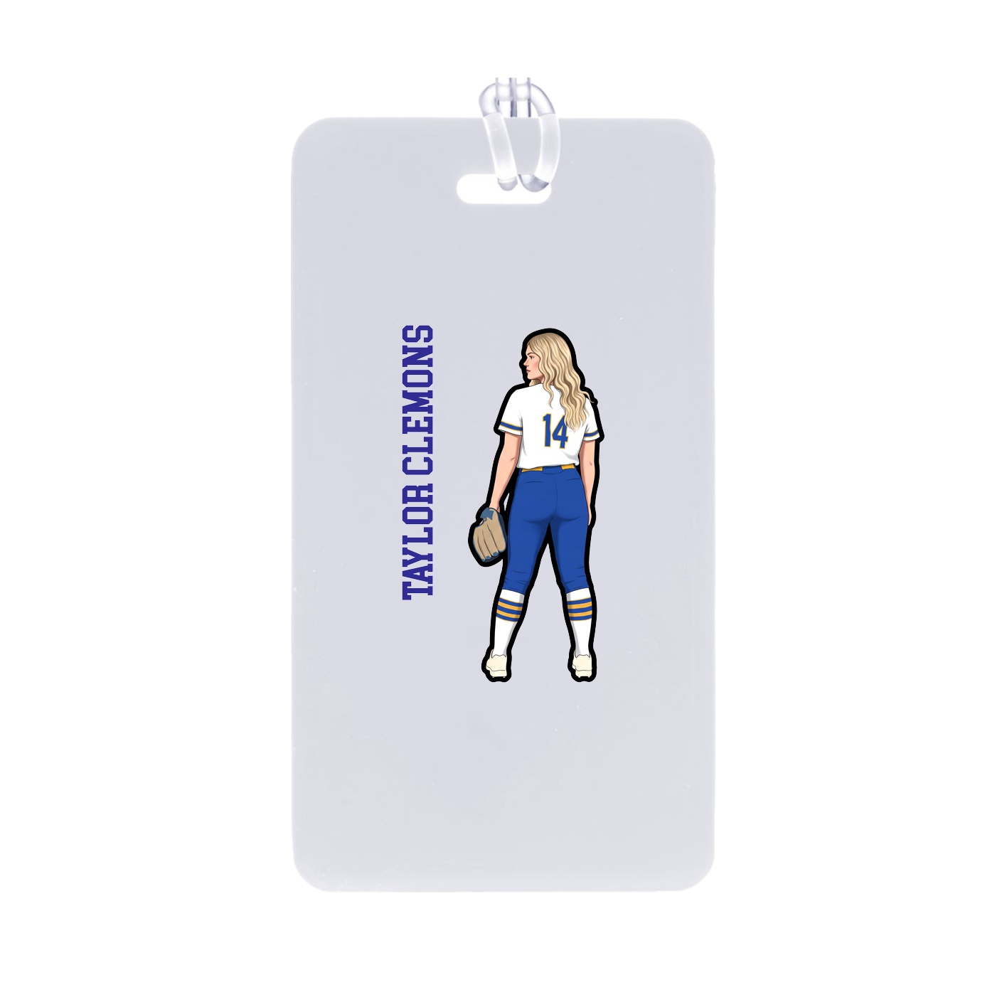 Bag Tag — Name Vertical in Classic
