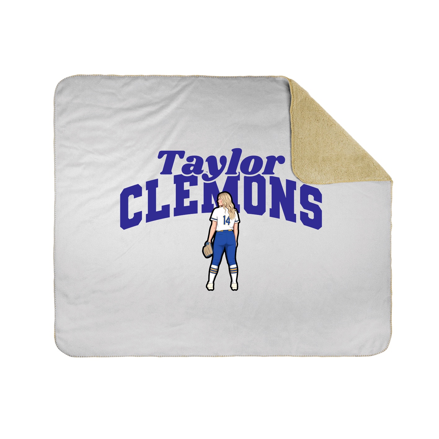 Throw Blanket — Signature Arch in White