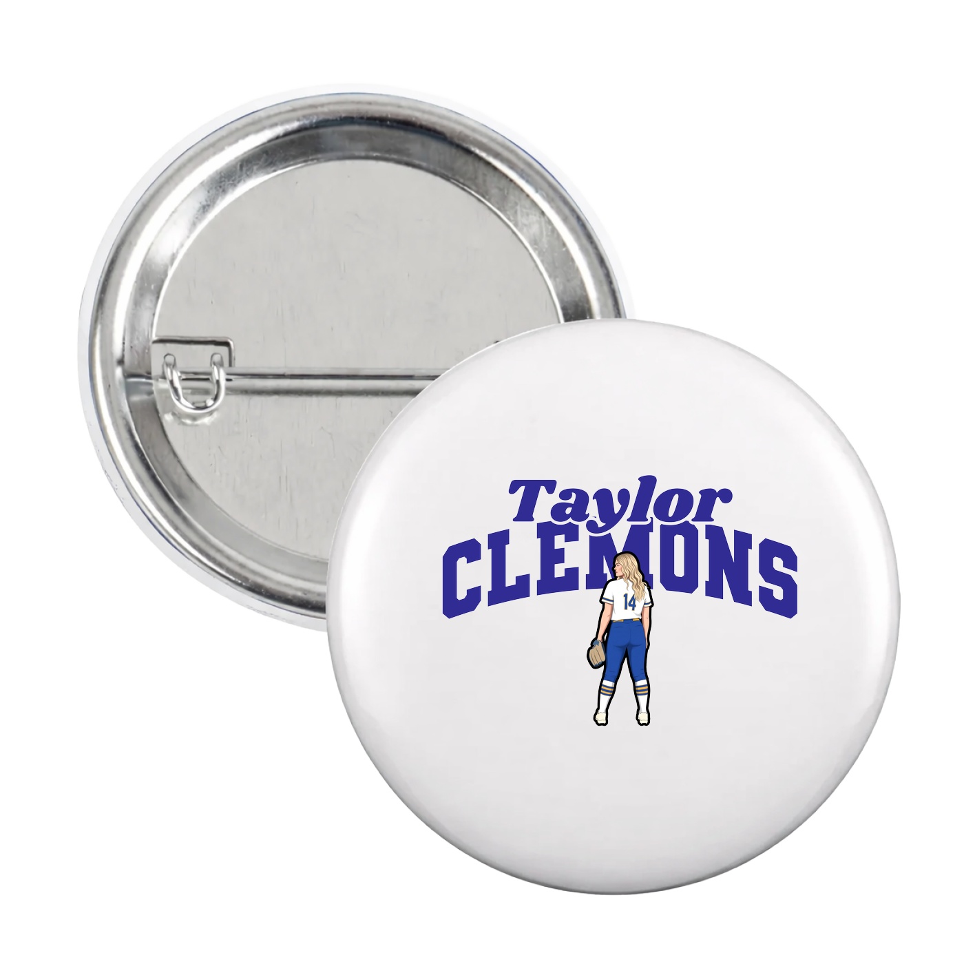 Game Day Button — Signature Arch in White