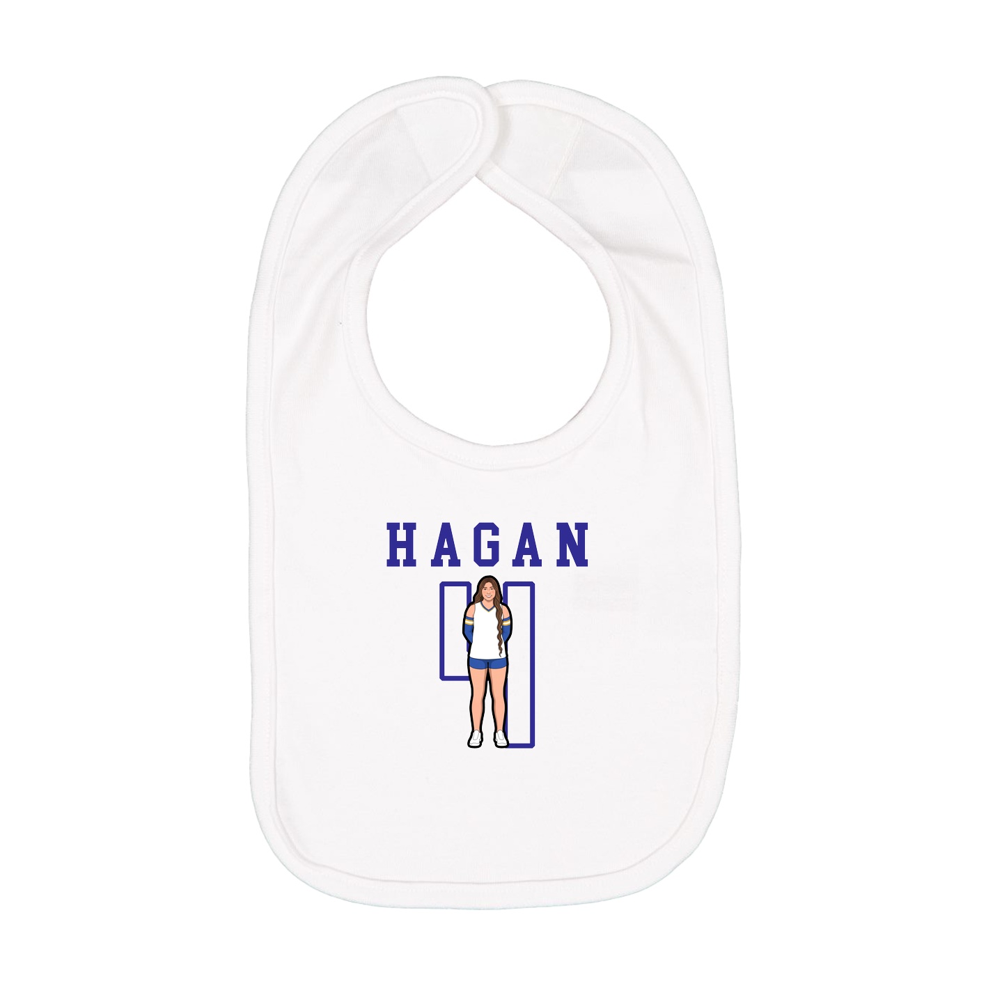Infant Bib — Shirsey in White