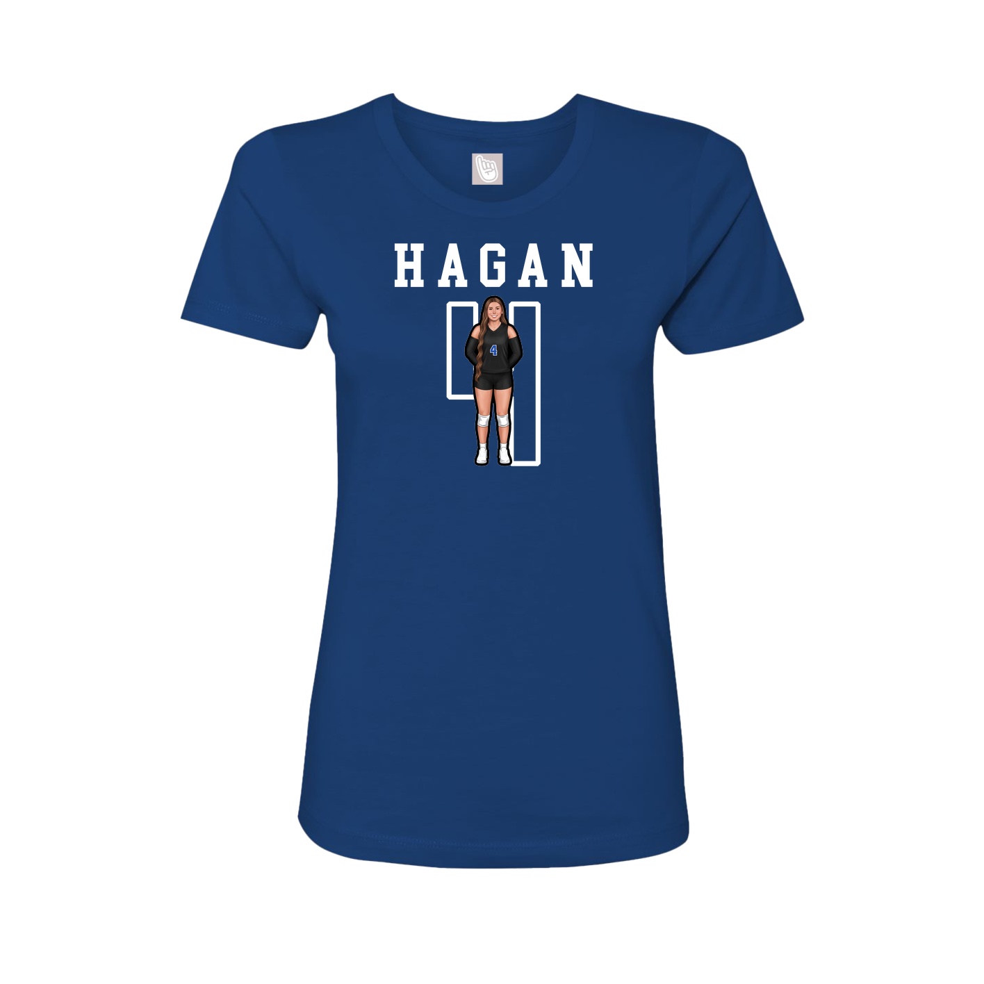 Fitted Women's Tee — Shirsey in Royal