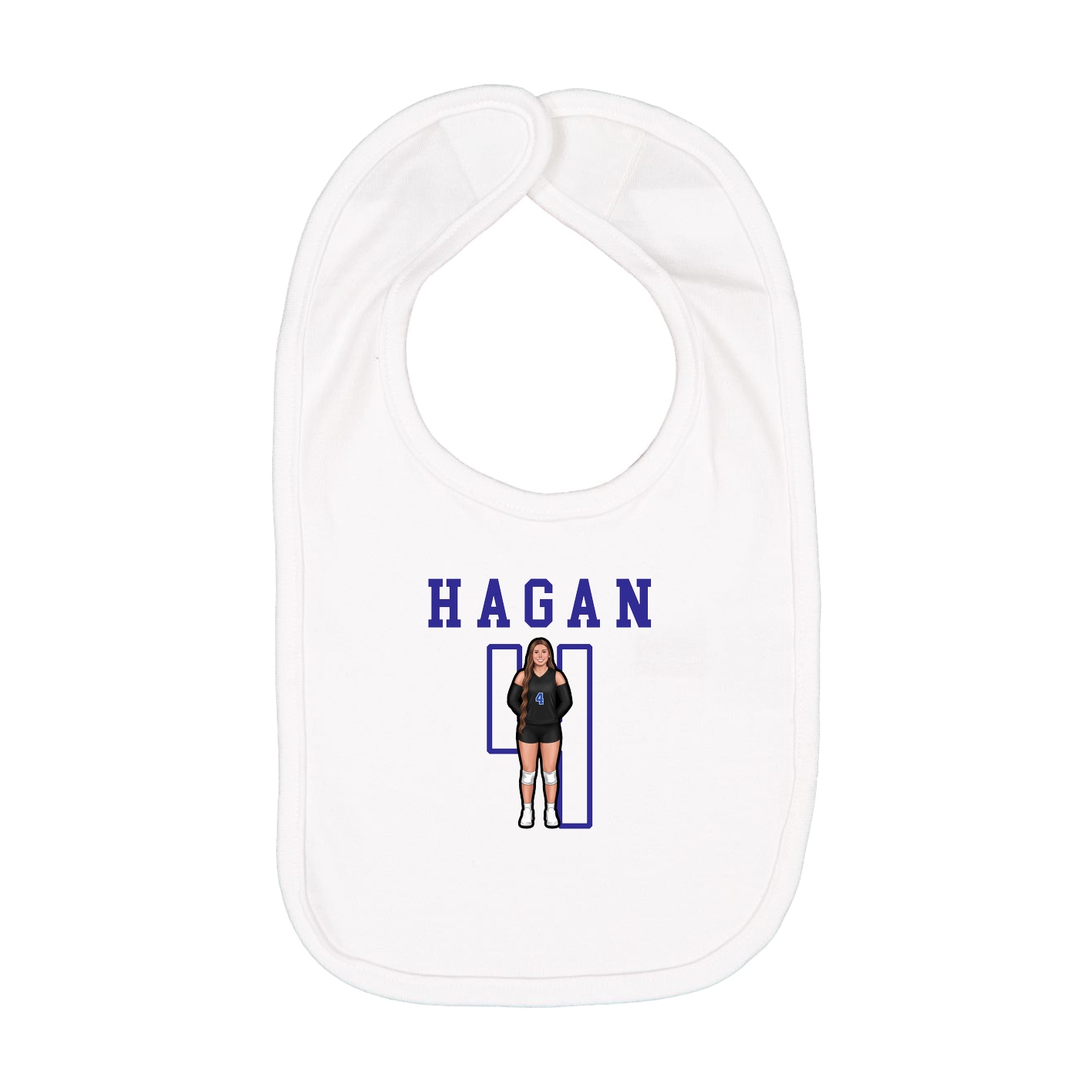 Infant Bib — Shirsey in White