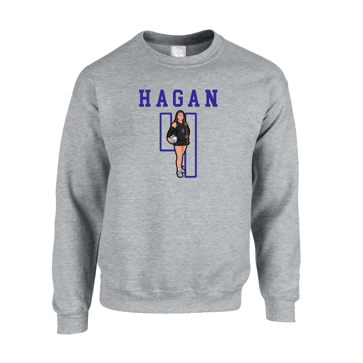 Fleece Crew — Shirsey in Grey