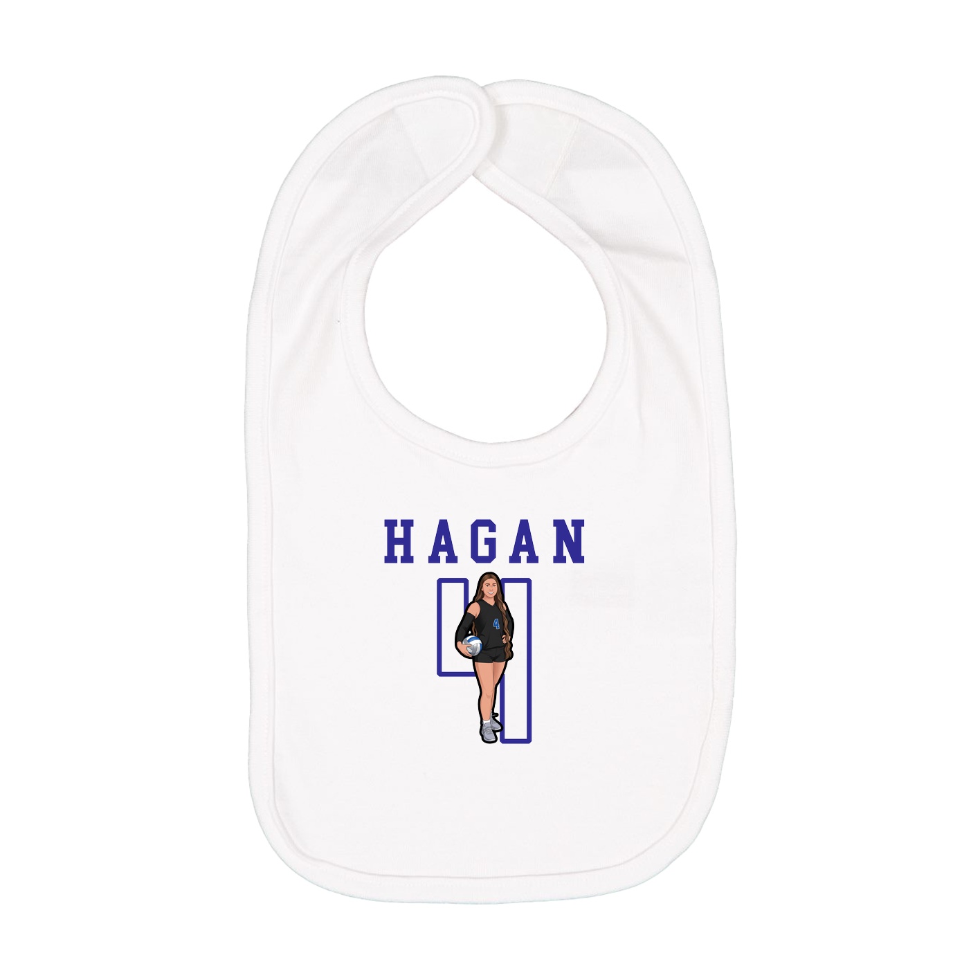 Infant Bib — Shirsey in White