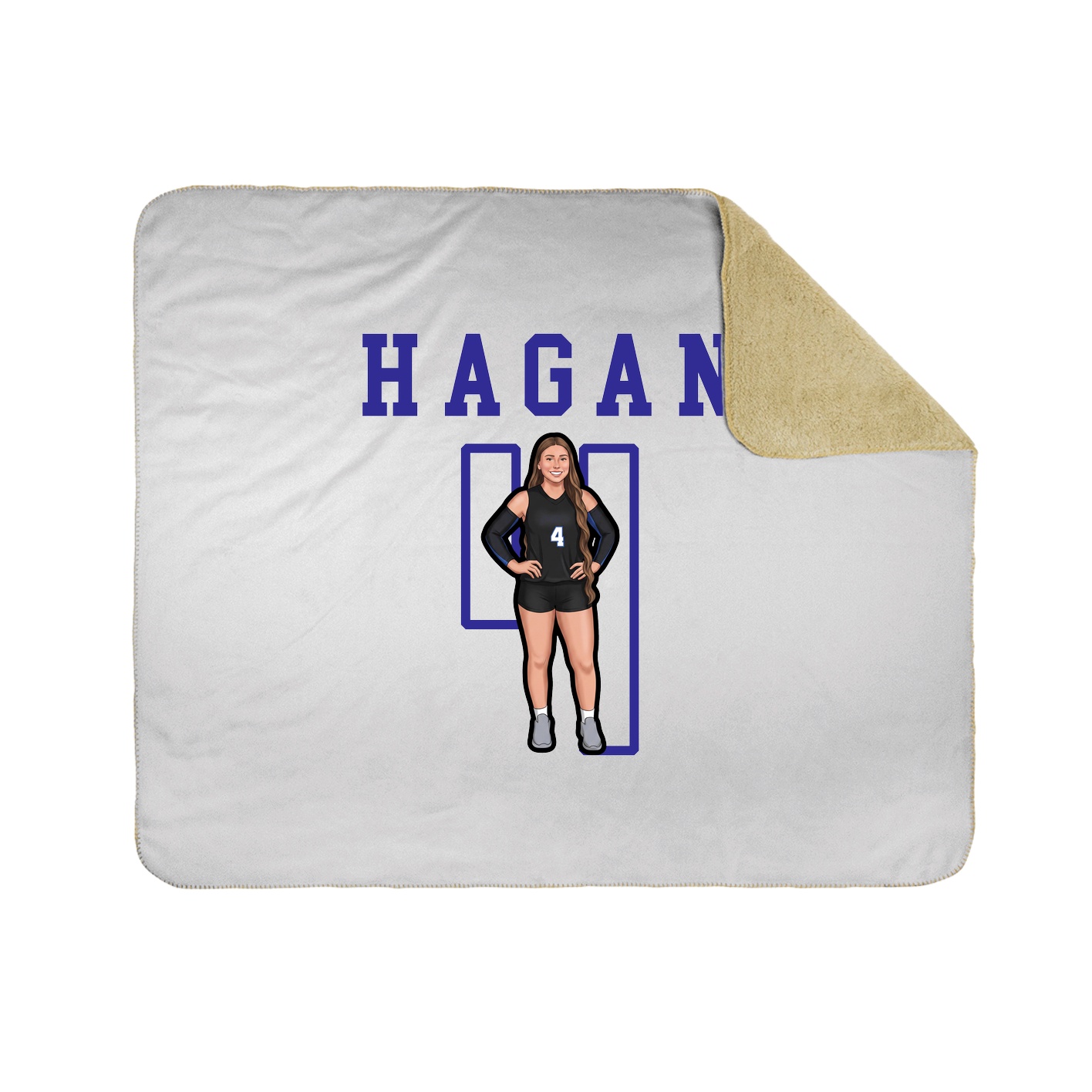 Throw Blanket — Shirsey in White