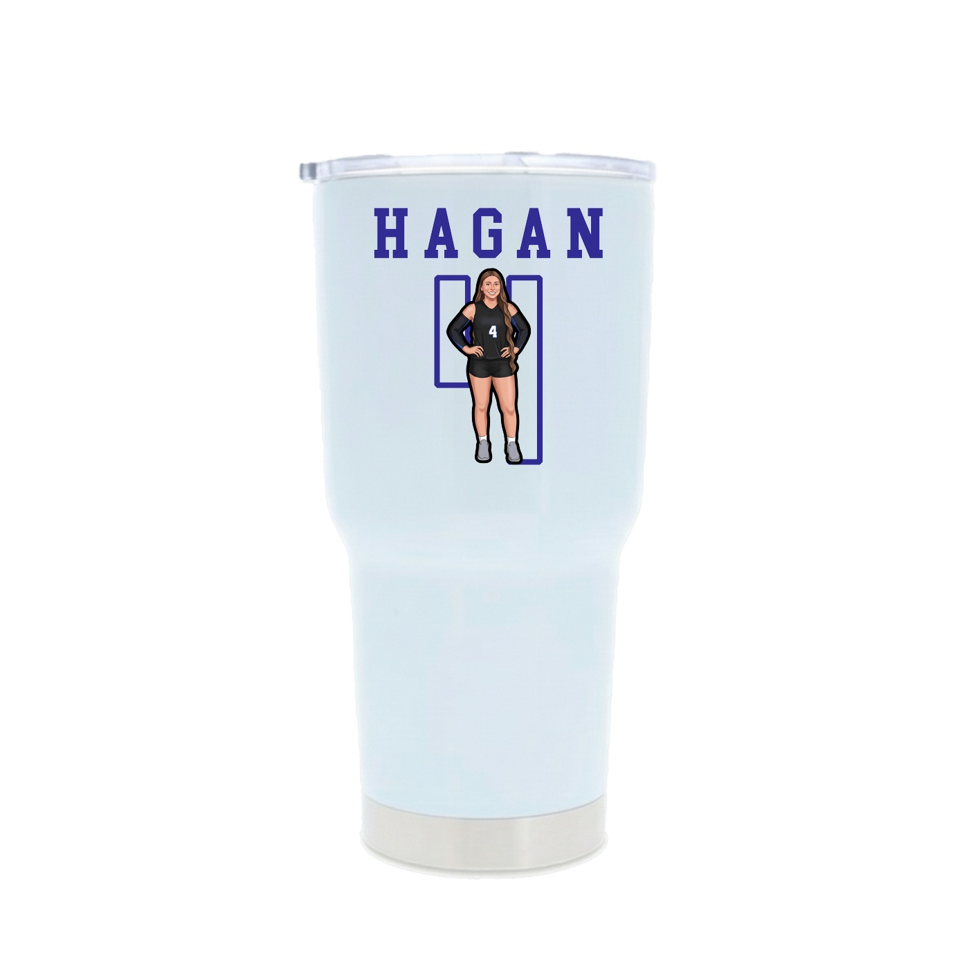 30oz Stainless Steel Tumbler — Shirsey in White