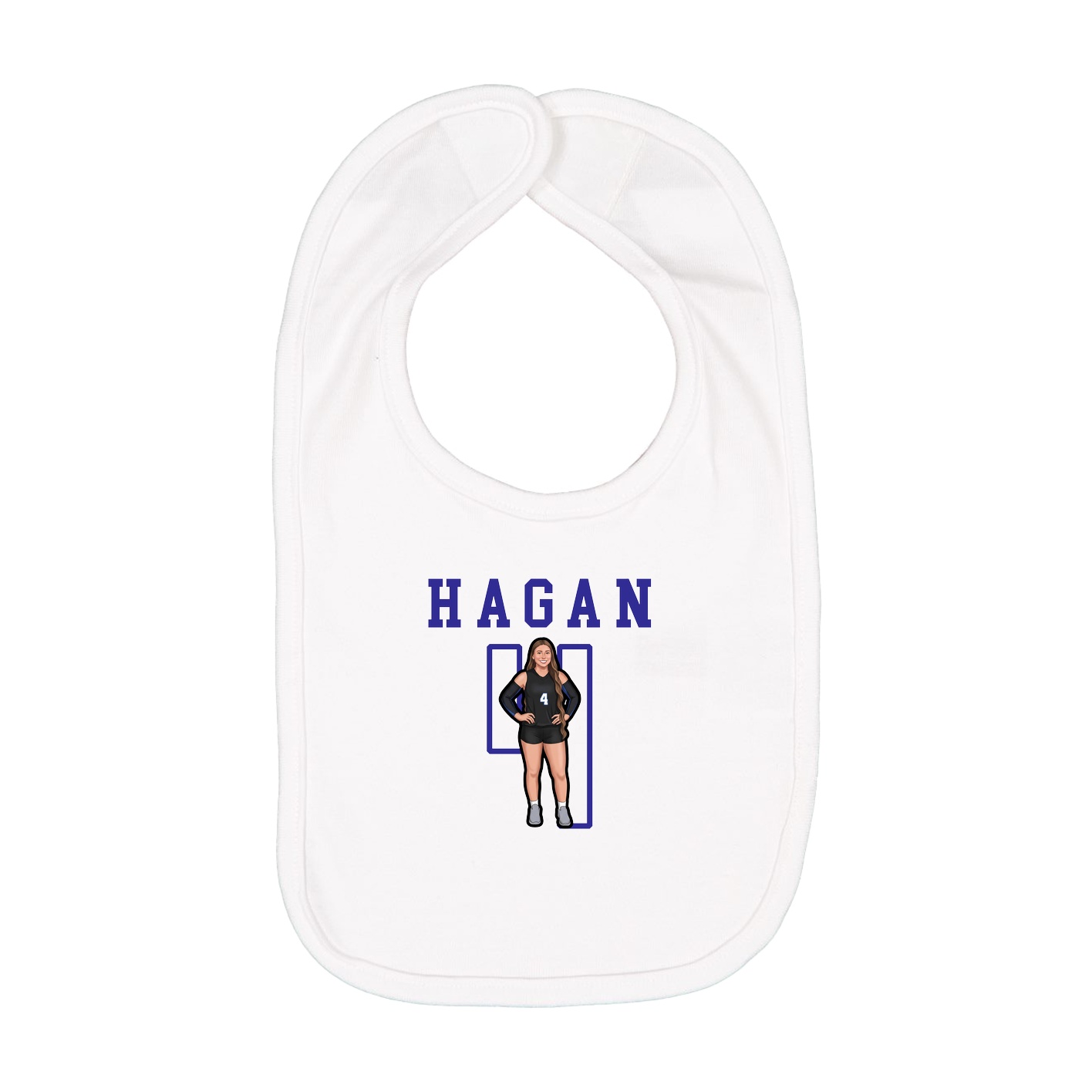 Infant Bib — Shirsey in White