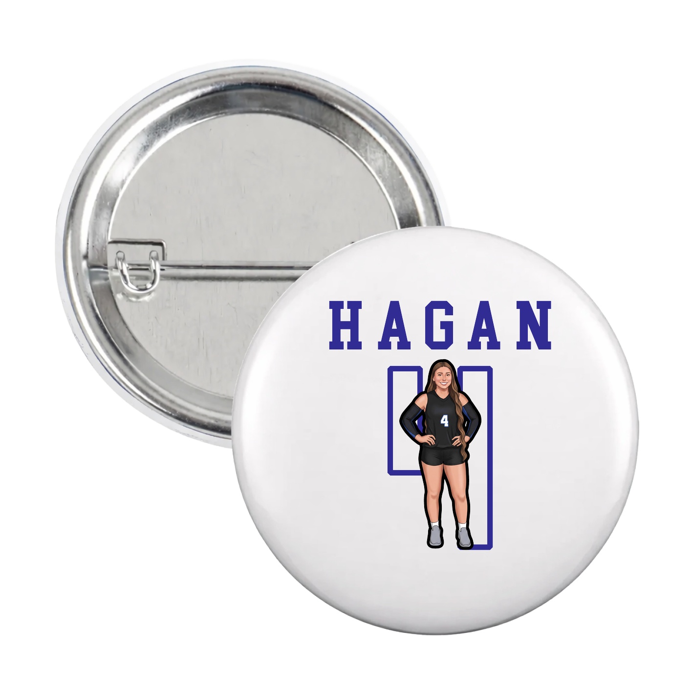 Game Day Button — Shirsey in White