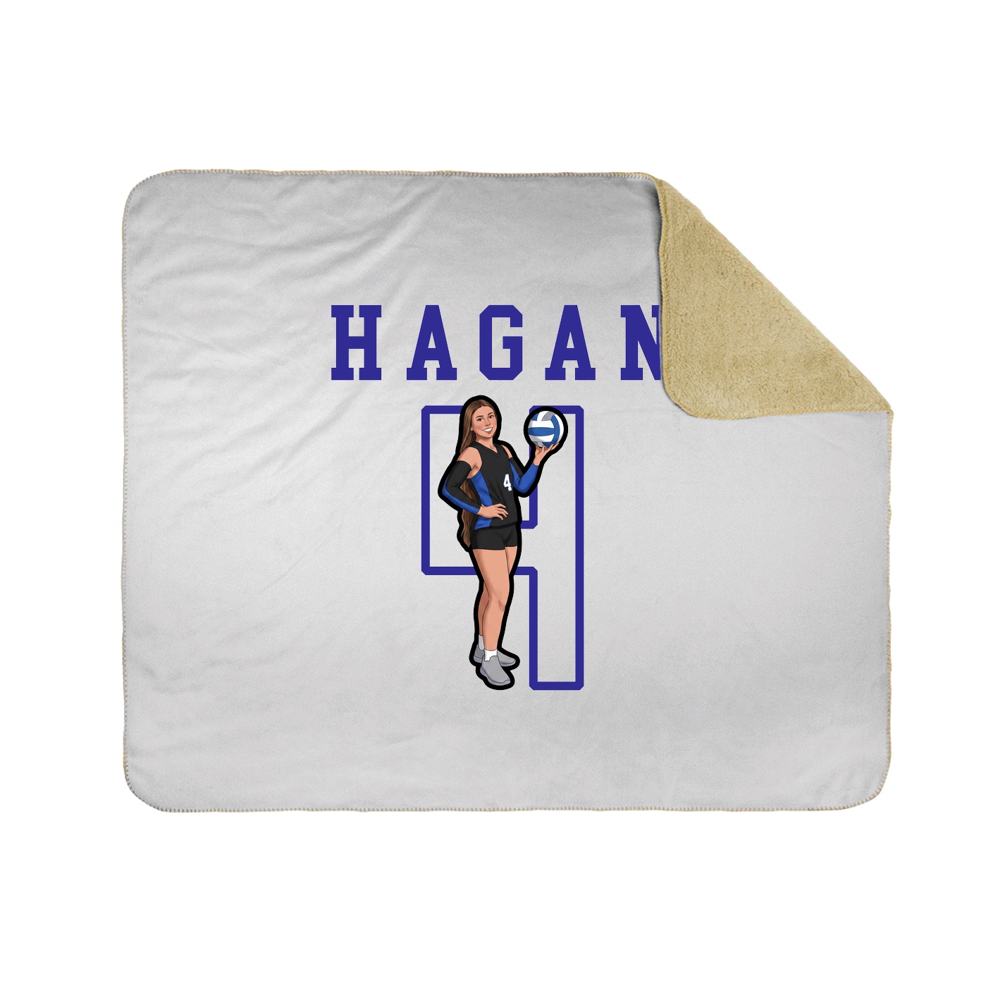 Throw Blanket — Shirsey in White