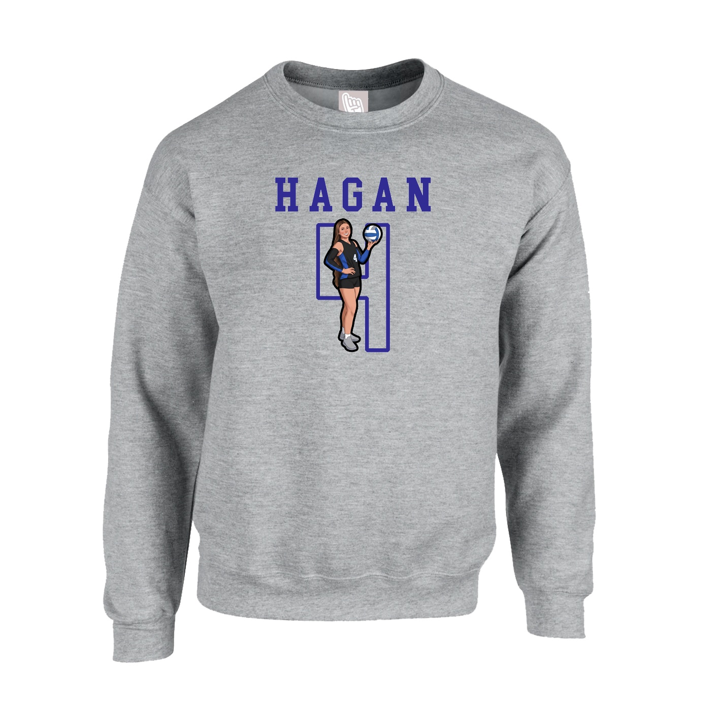 Fleece Crew — Shirsey in Grey