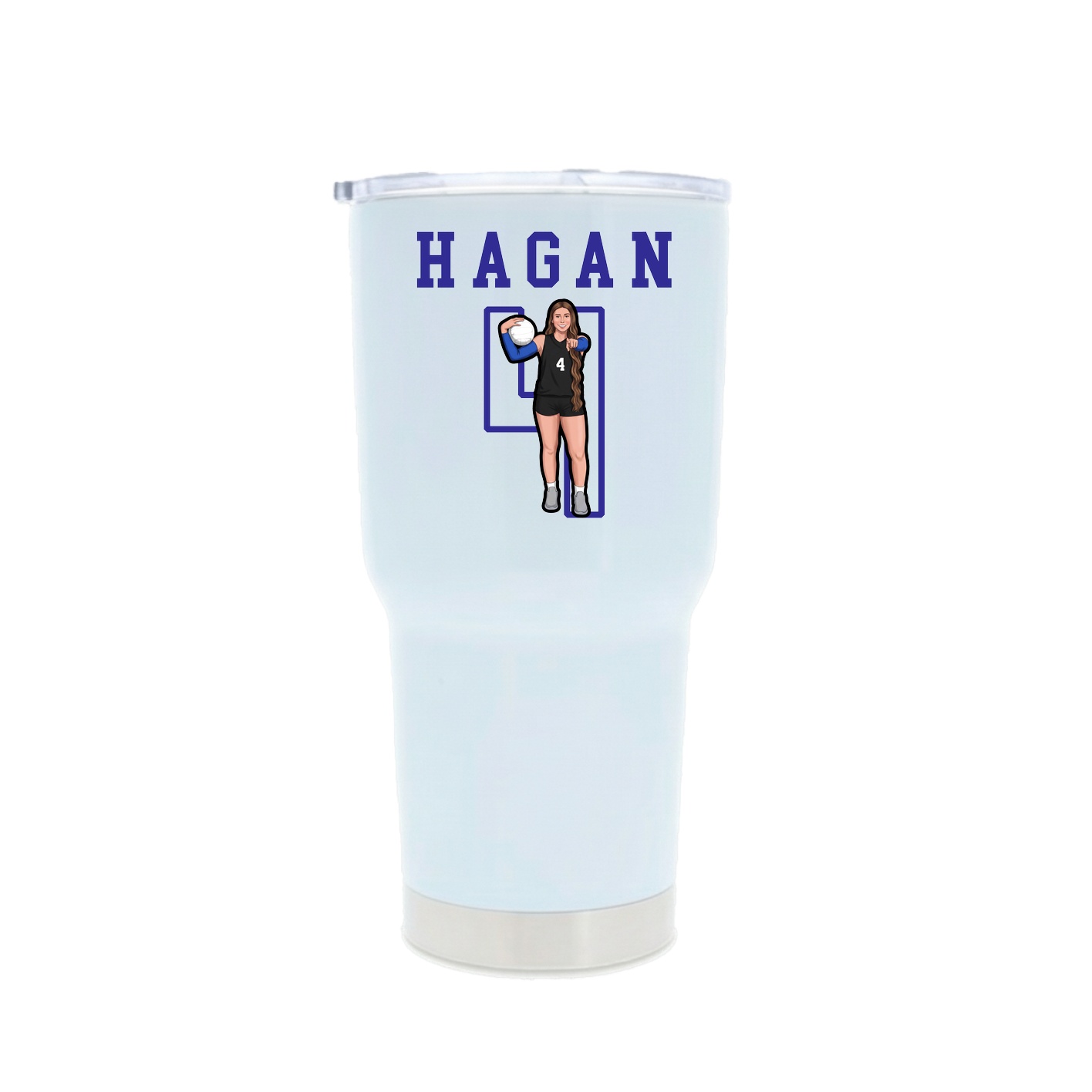 30oz Stainless Steel Tumbler — Shirsey in White