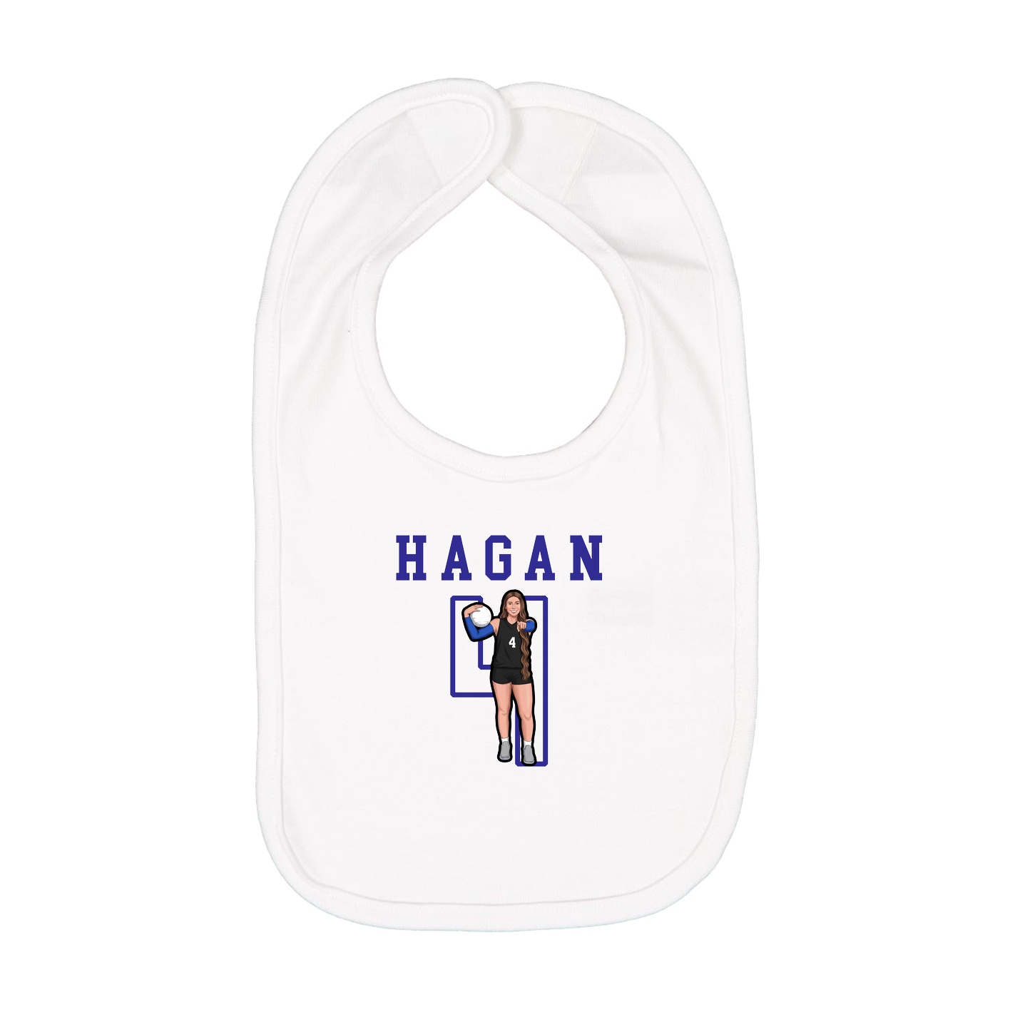 Infant Bib — Shirsey in White