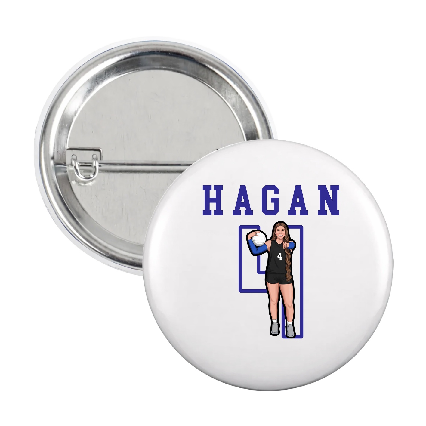 Game Day Button — Shirsey in White