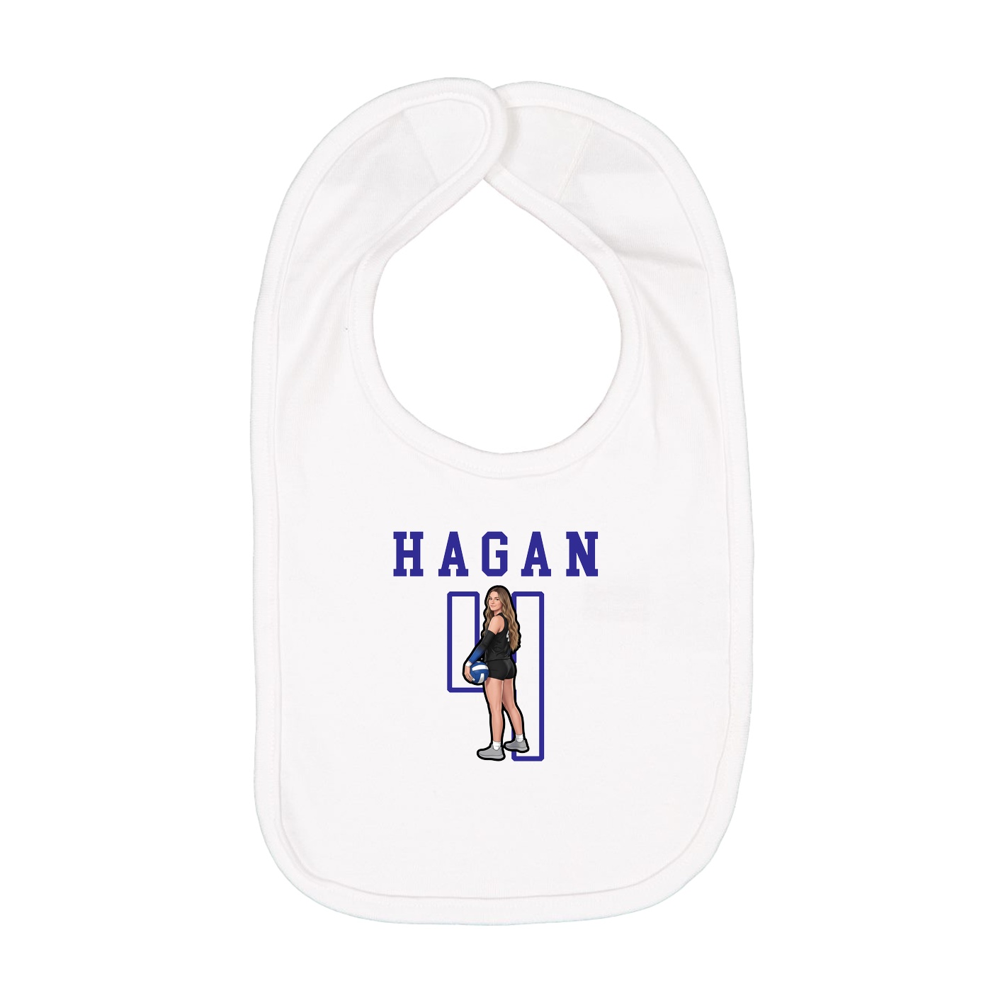 Infant Bib — Shirsey in White
