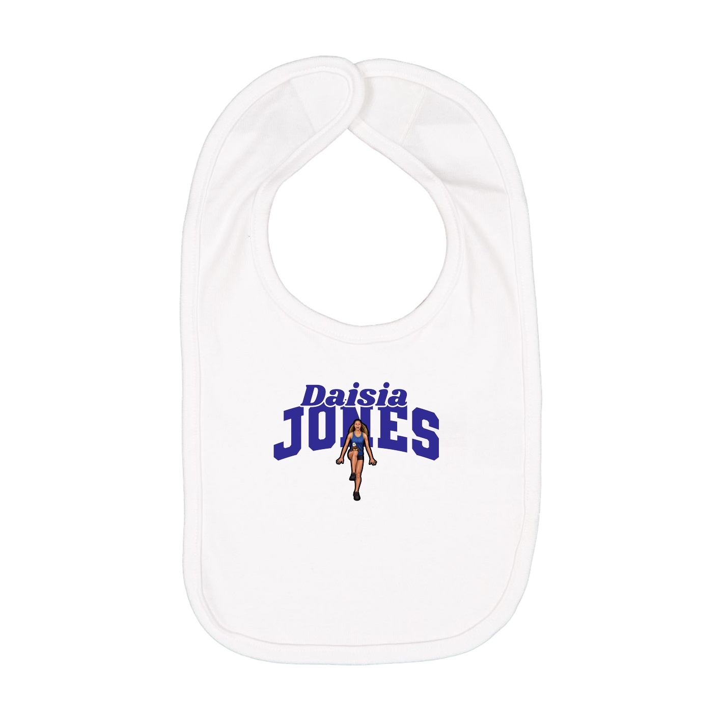Infant Bib — Signature Arch in White