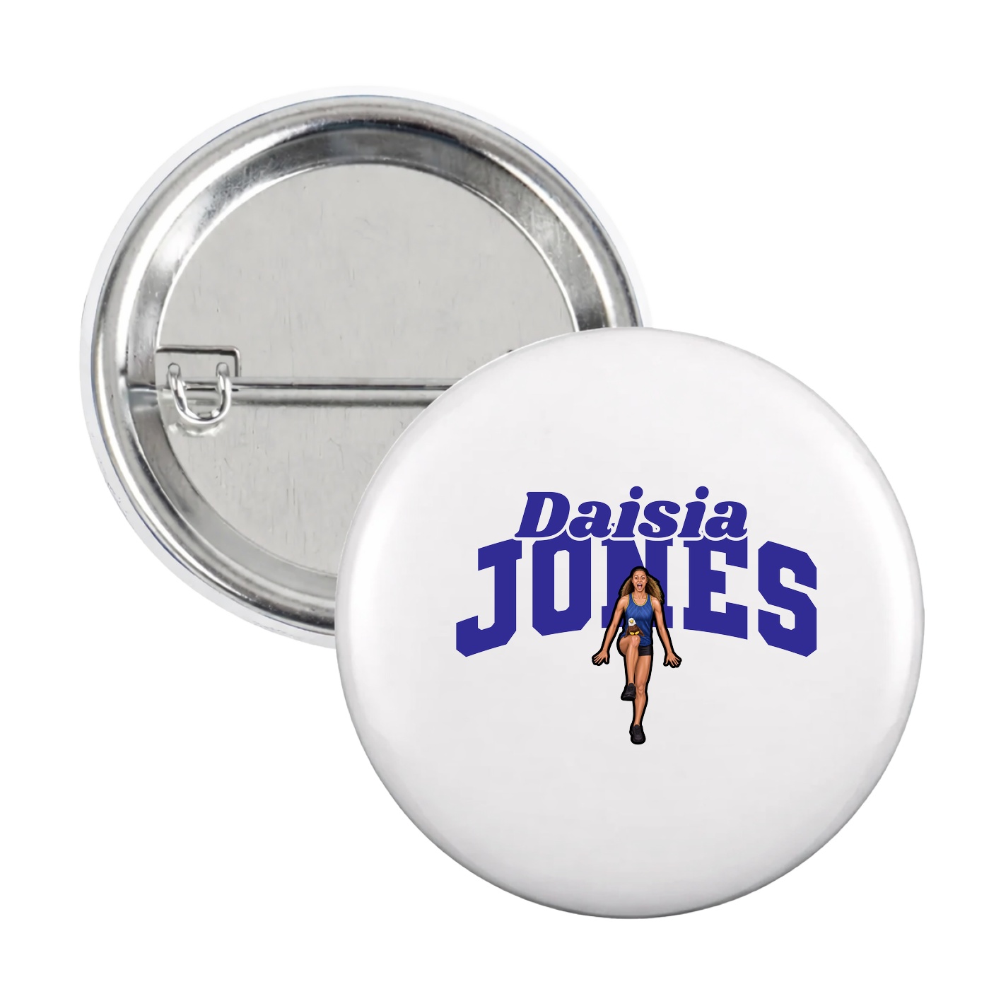 Game Day Button — Signature Arch in White