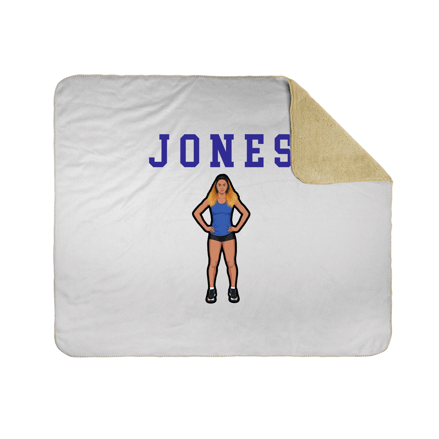 Throw Blanket — Shirsey in White