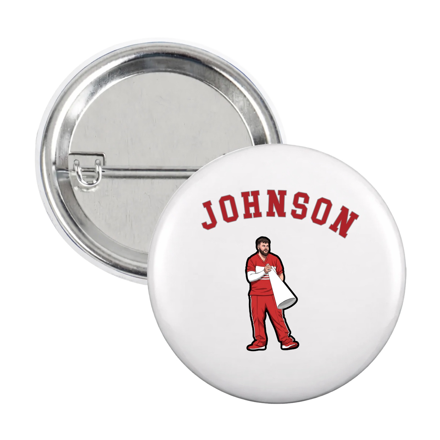 Game Day Button — Shirsey Arch in White